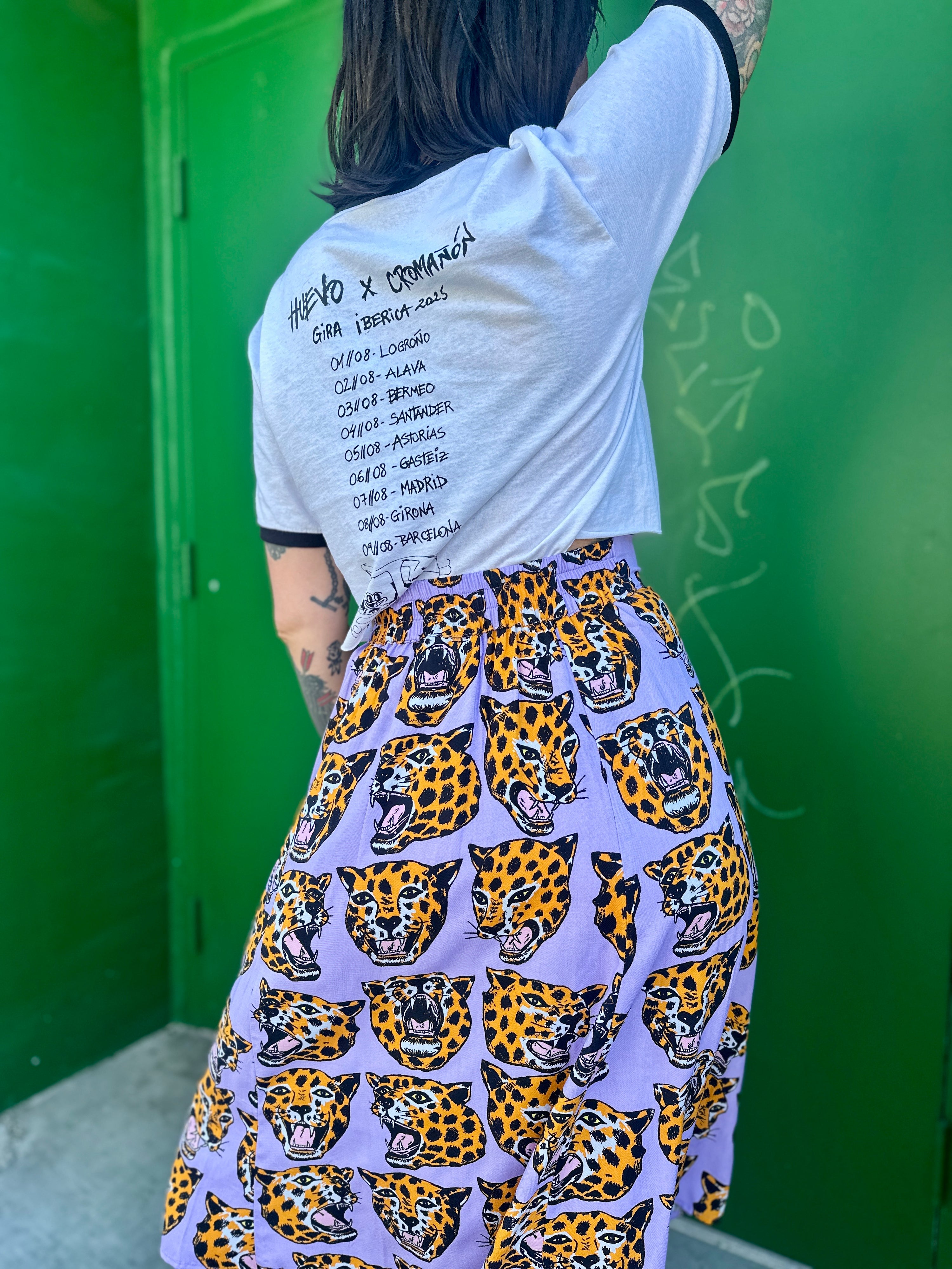 Slip Skirt Cheetah Head