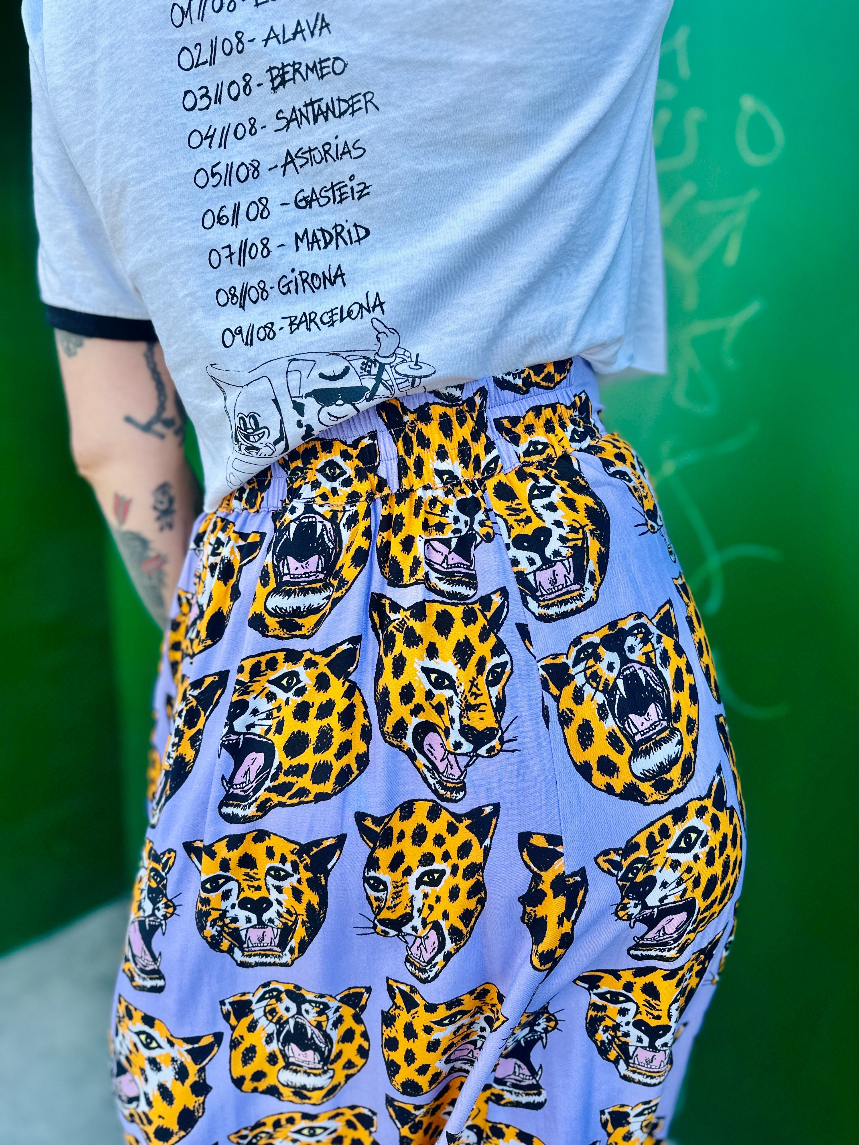 Slip Skirt Cheetah Head