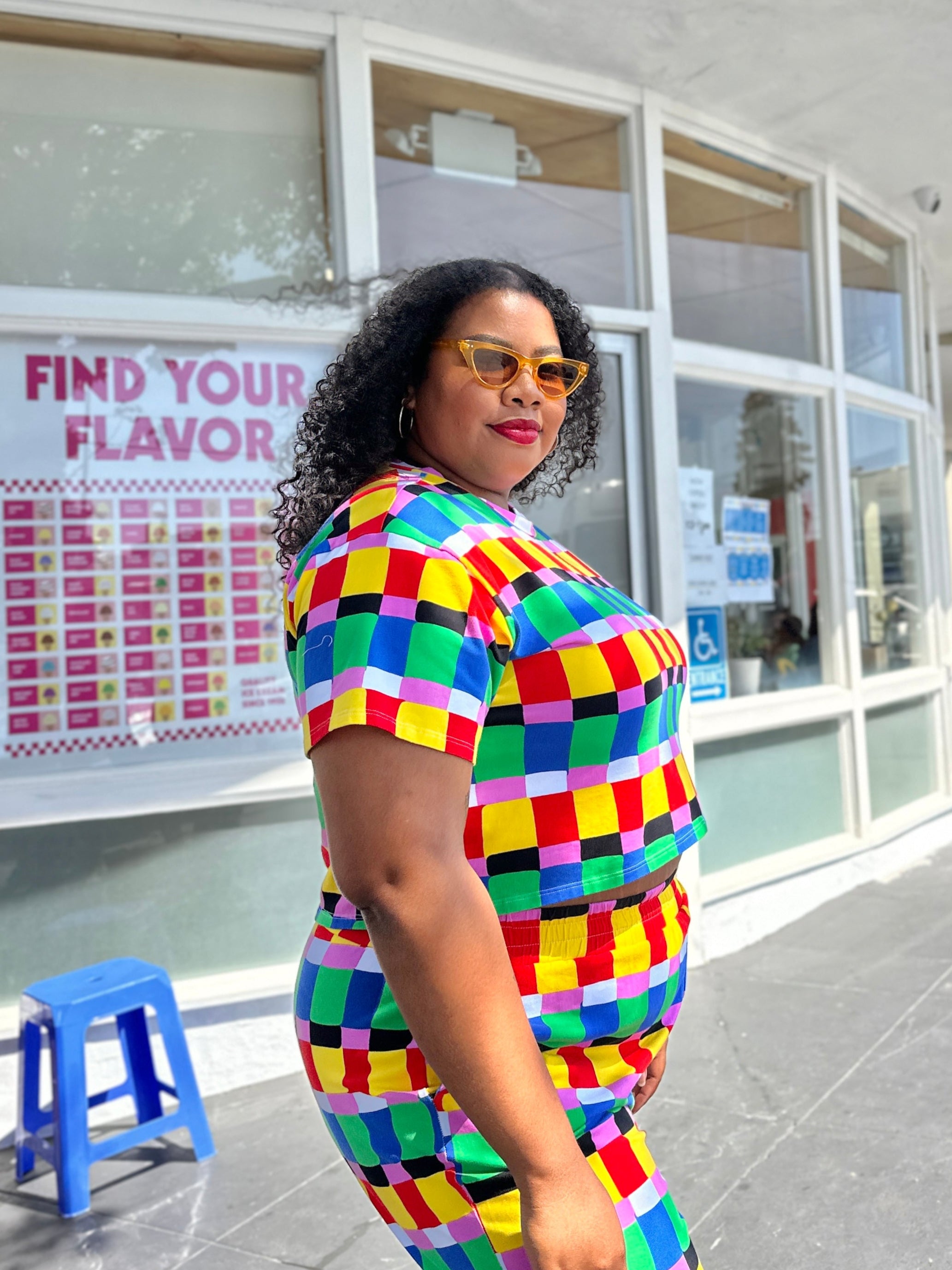 Crop Top Candy Weave