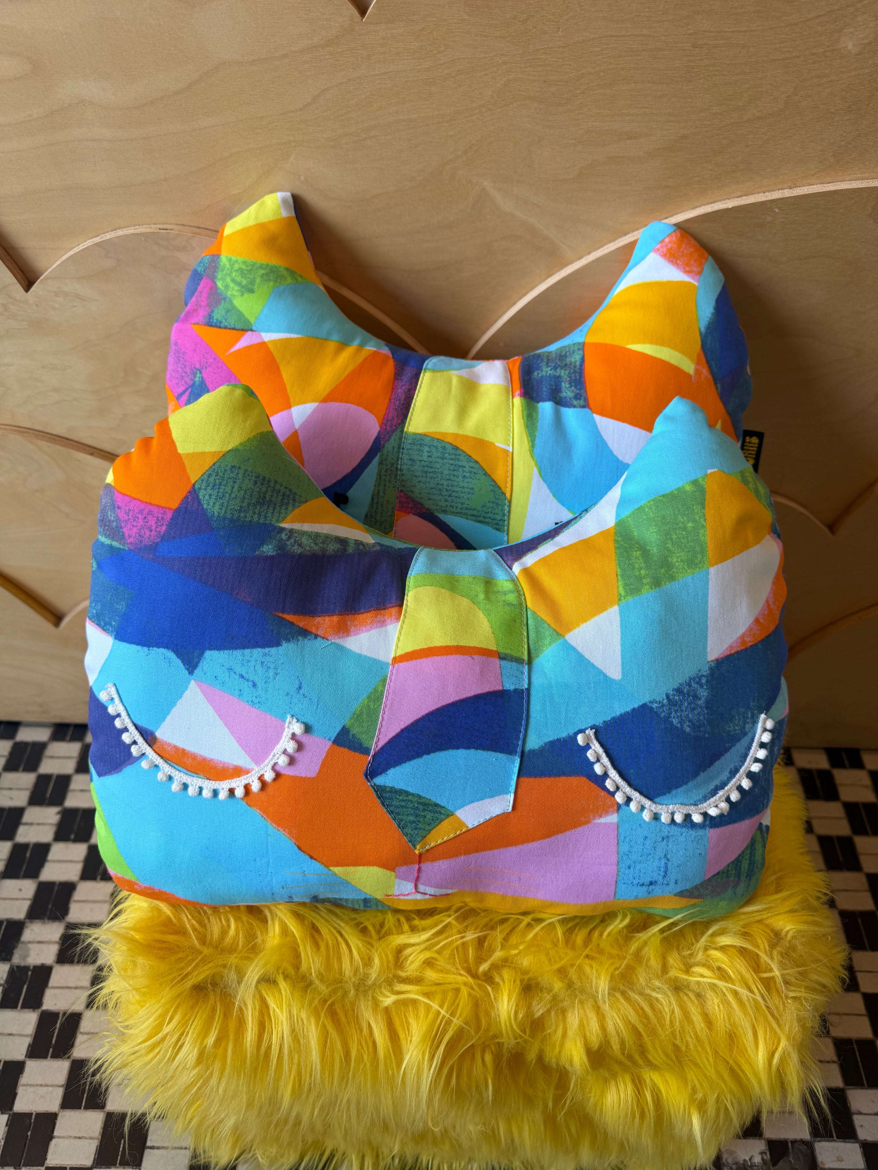 Heatwave Cat head Pillow