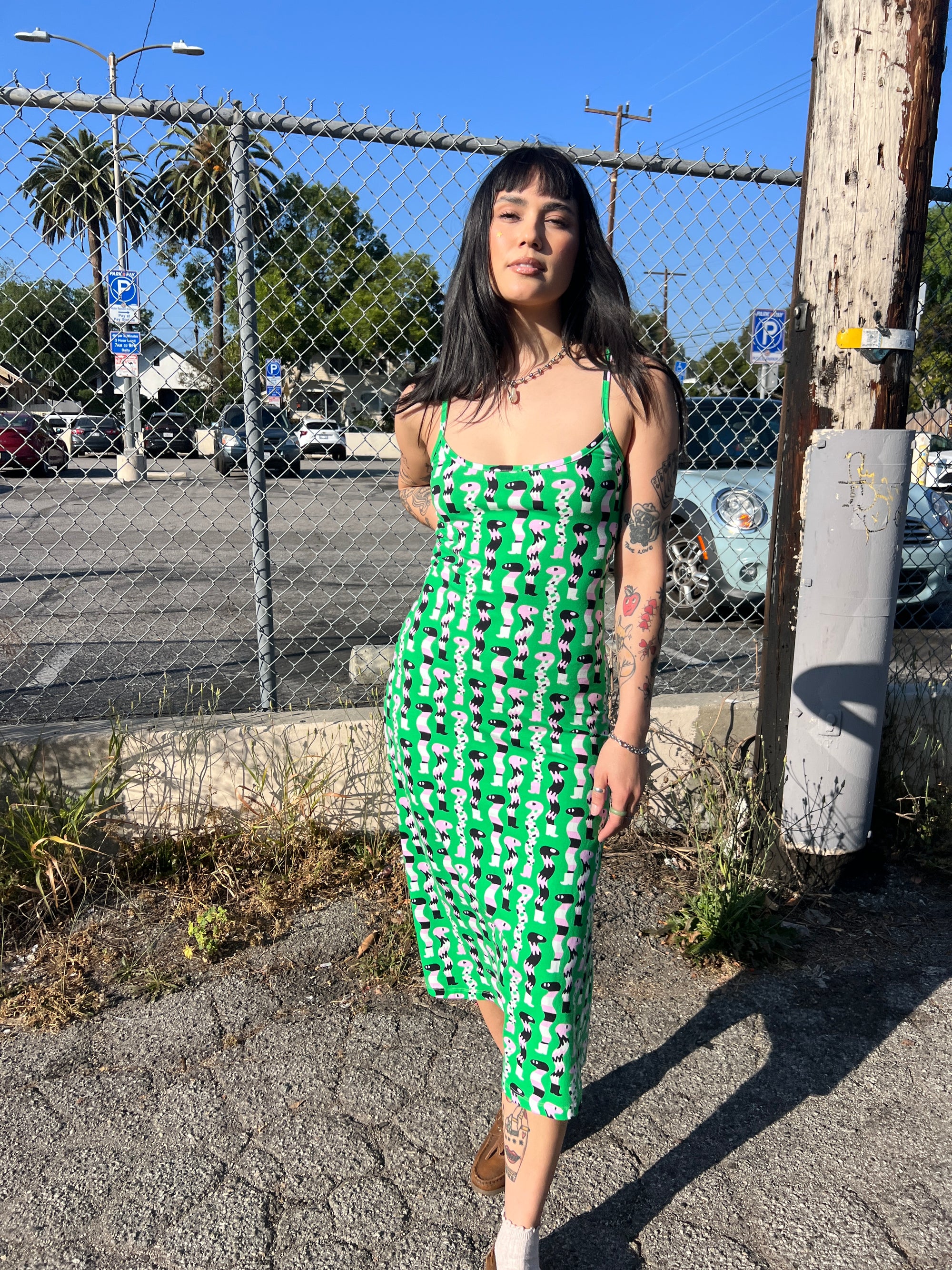 Spaghetti Slip Dress Sssnakes