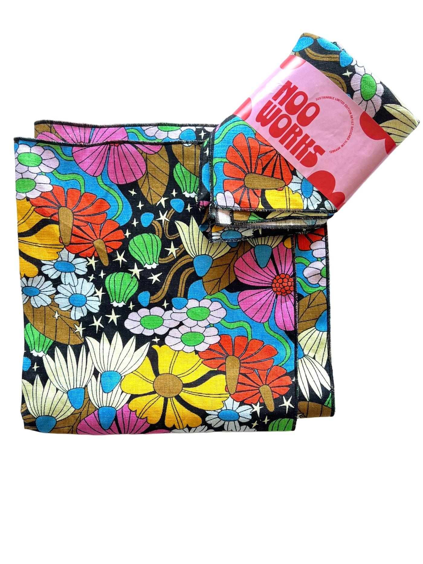 Linen Everything Cloth Set *Cosmic Floral*