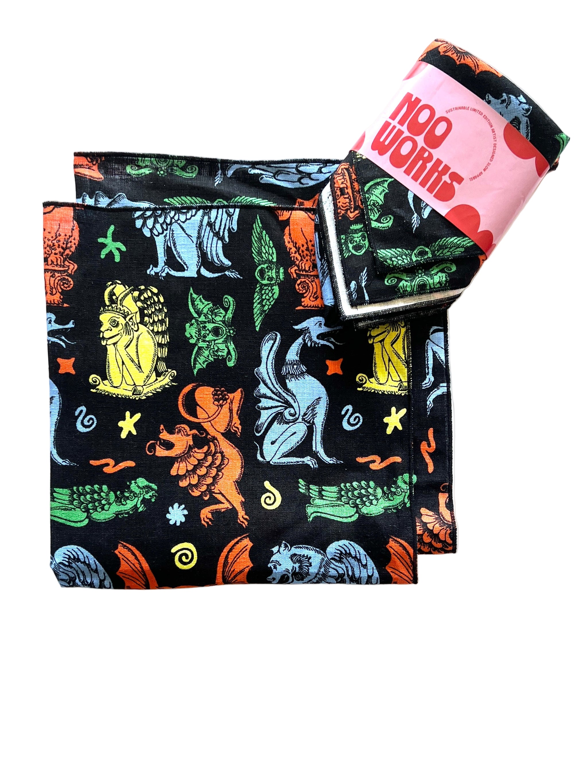 Linen Everything Cloth Set *Gargoyles*