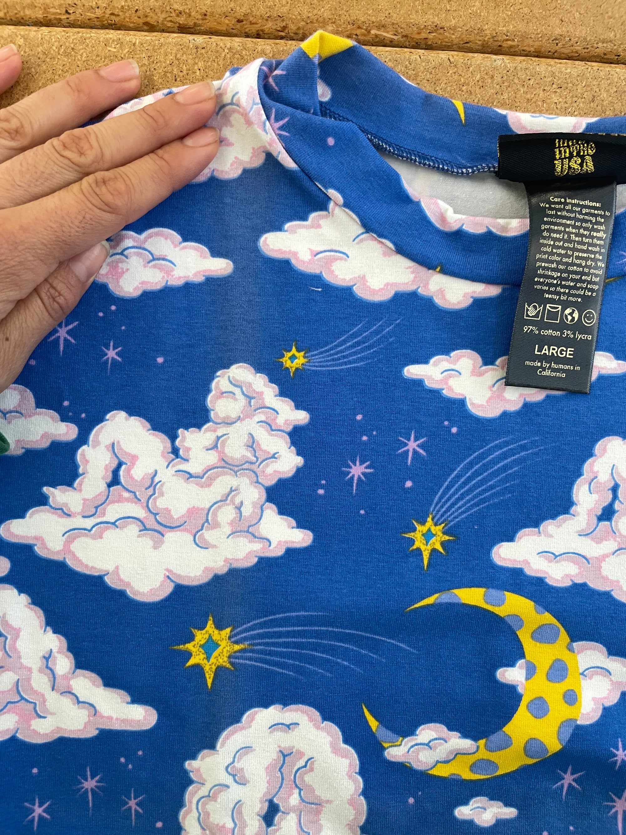 Crop Top Cloud People *minor imperfections
