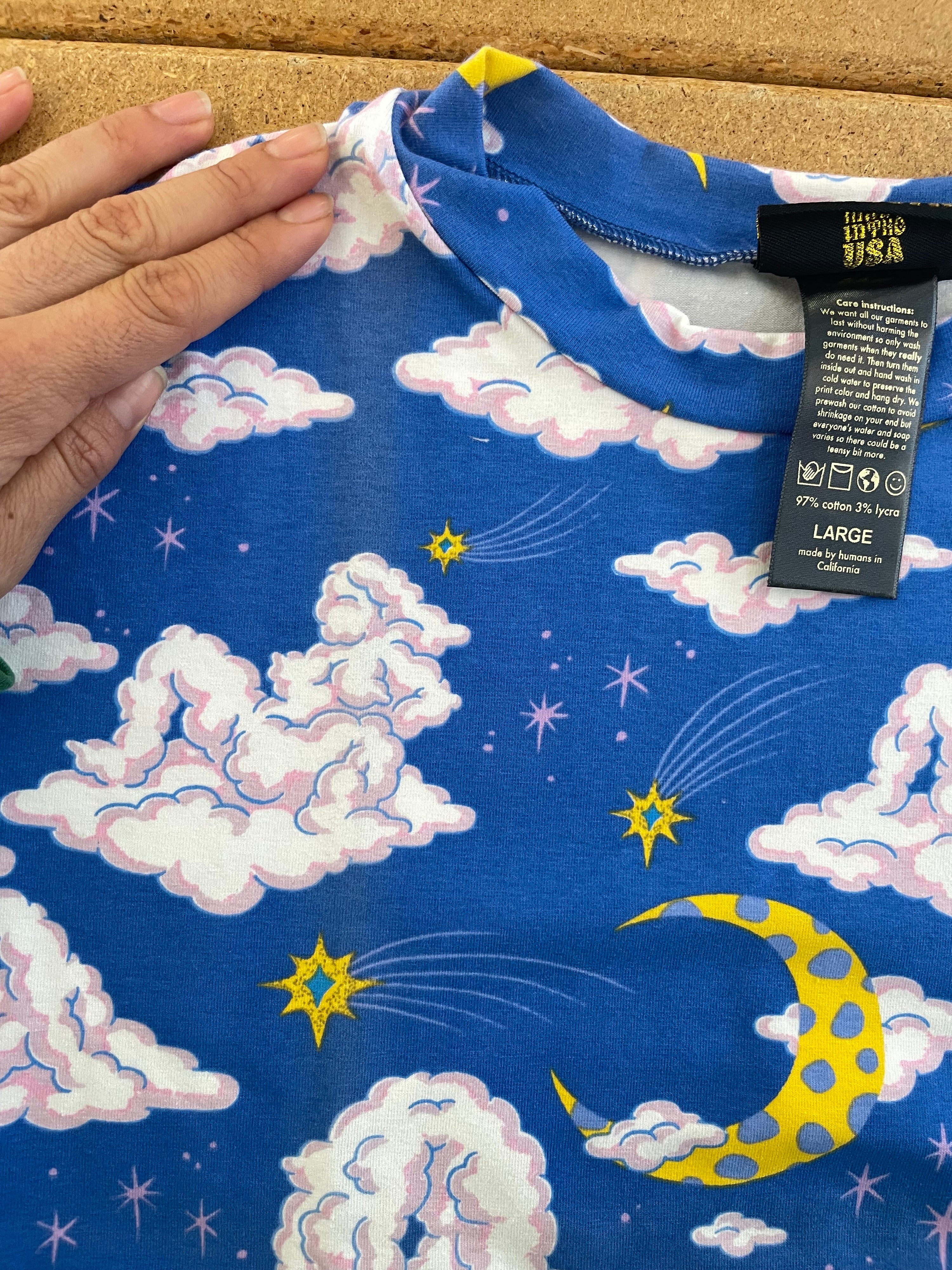 Crop Top Cloud People *minor imperfections