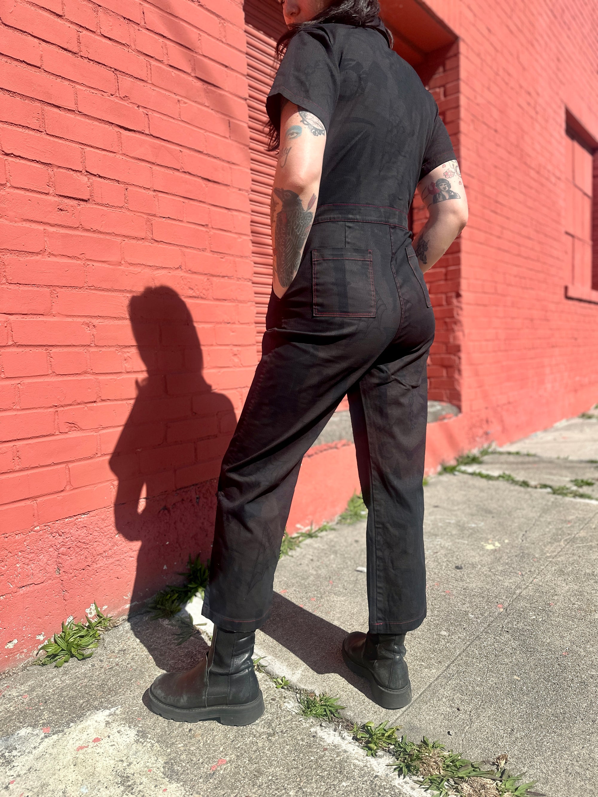 Twill Coveralls Over Dyed Espresso Pippa