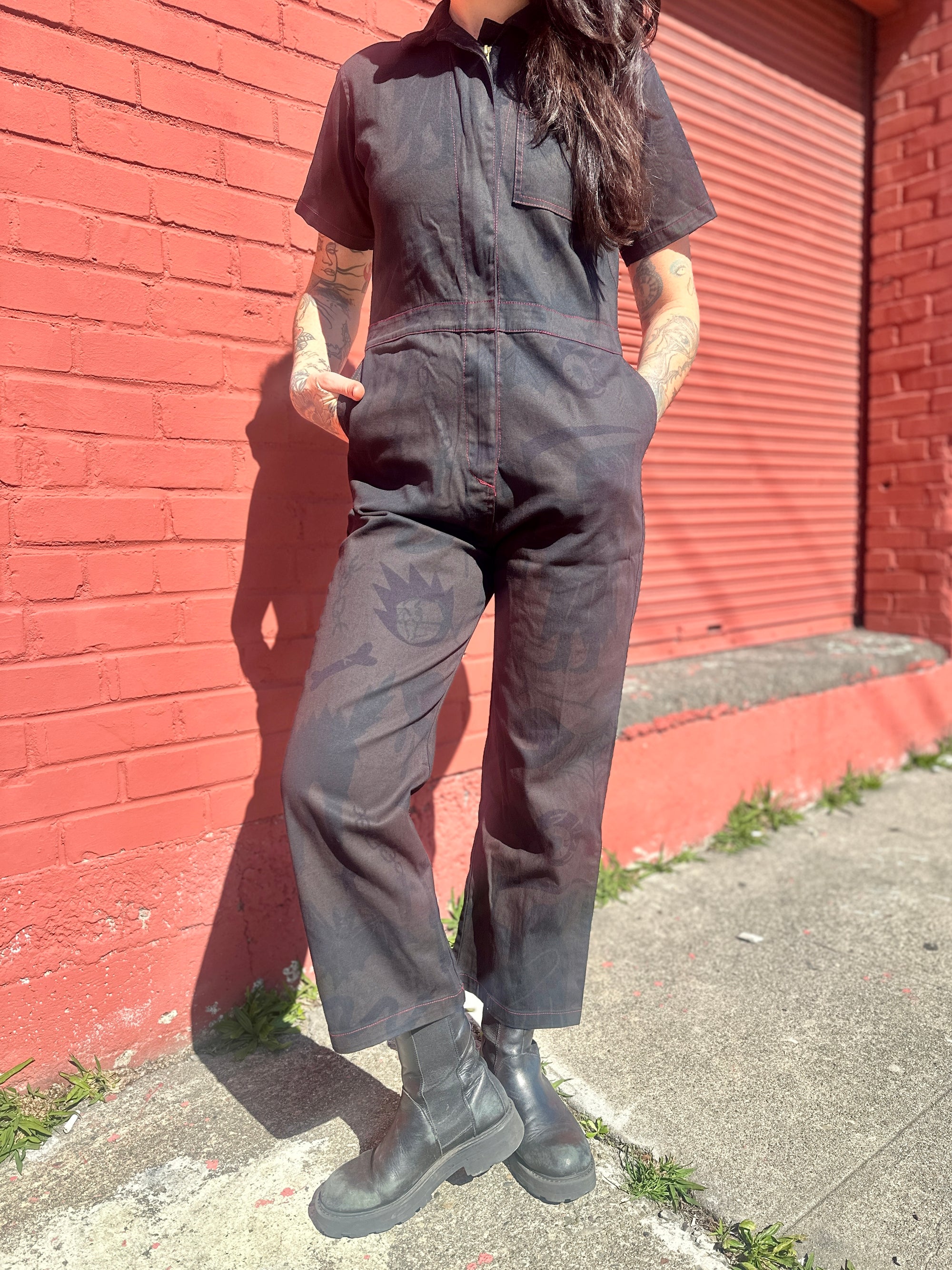 Twill Coveralls Over Dyed Espresso Pippa