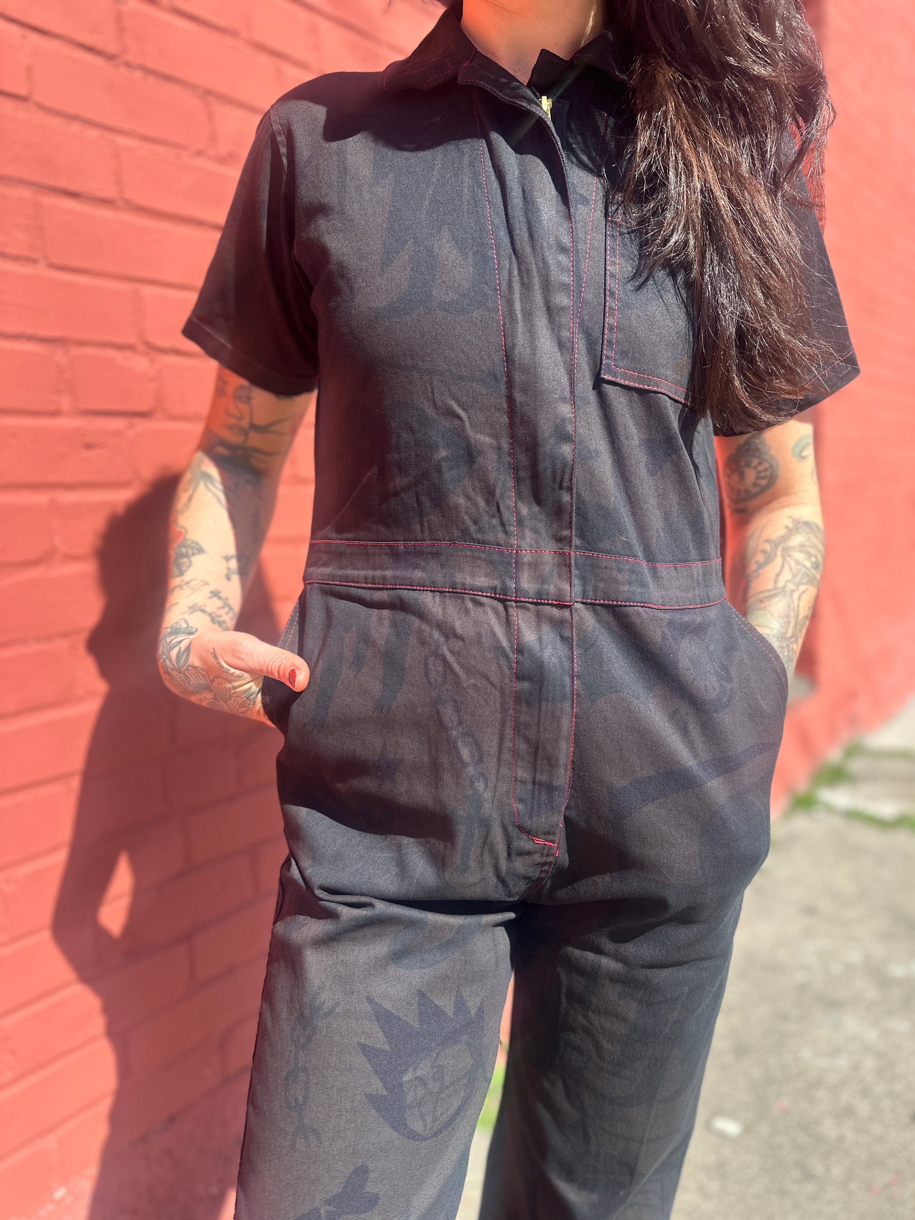 Twill Coveralls Over Dyed Espresso Pippa