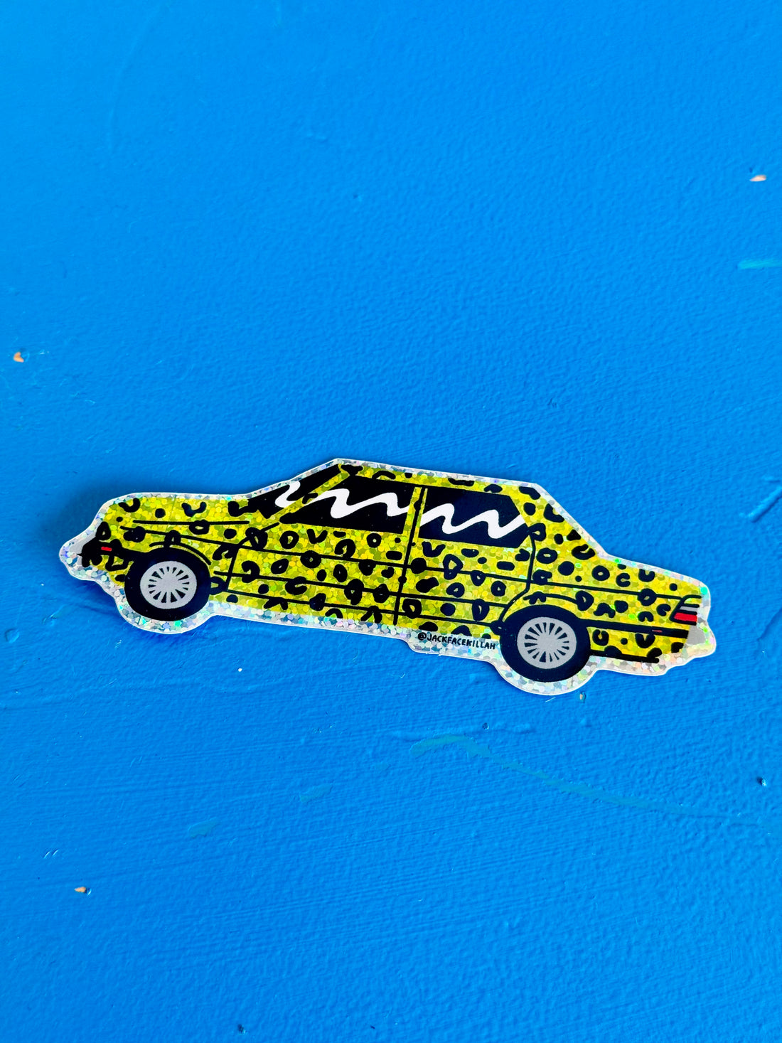Yellow BMW Sticker