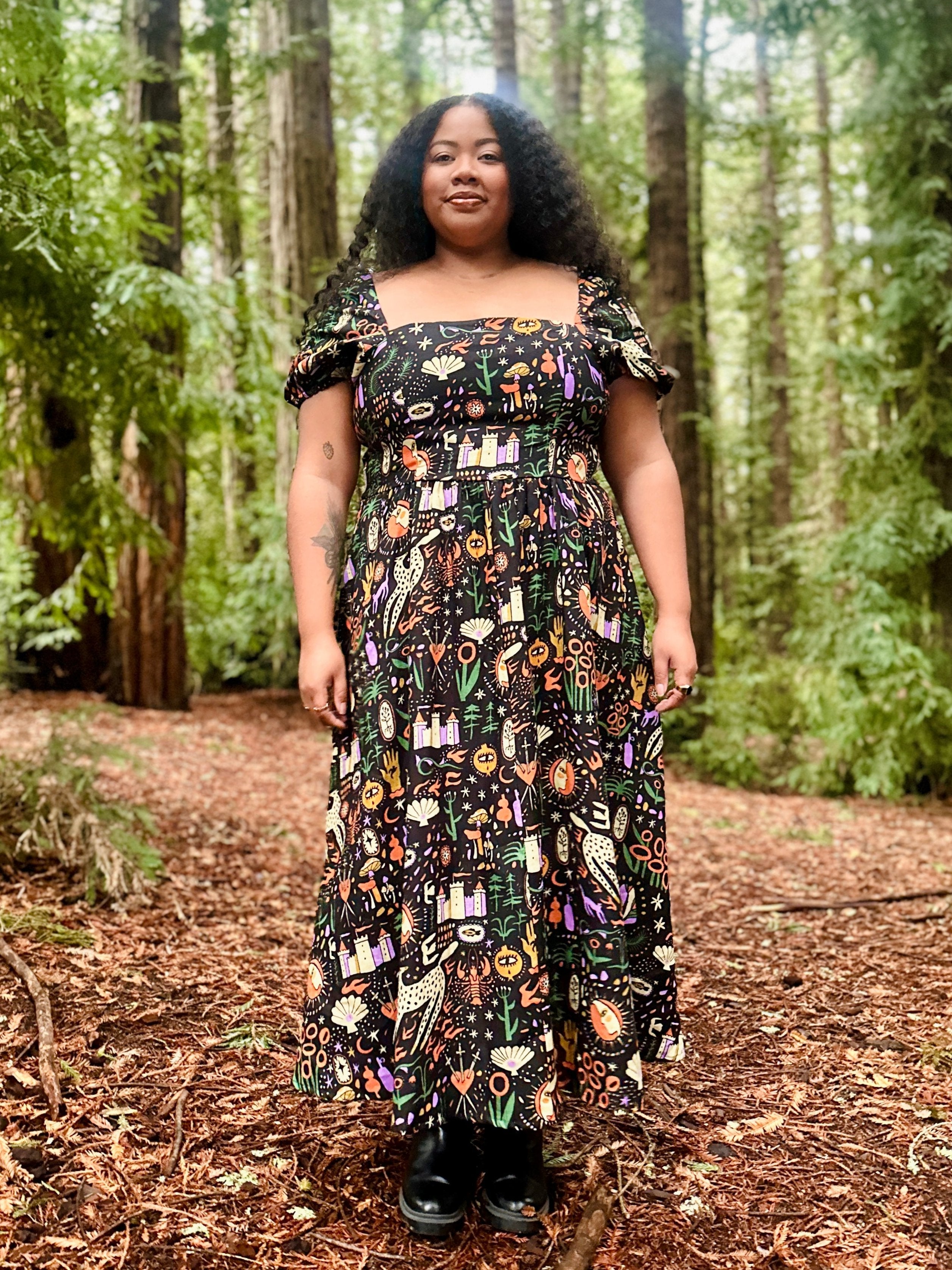 Linen Princess Dress Tarot Garden