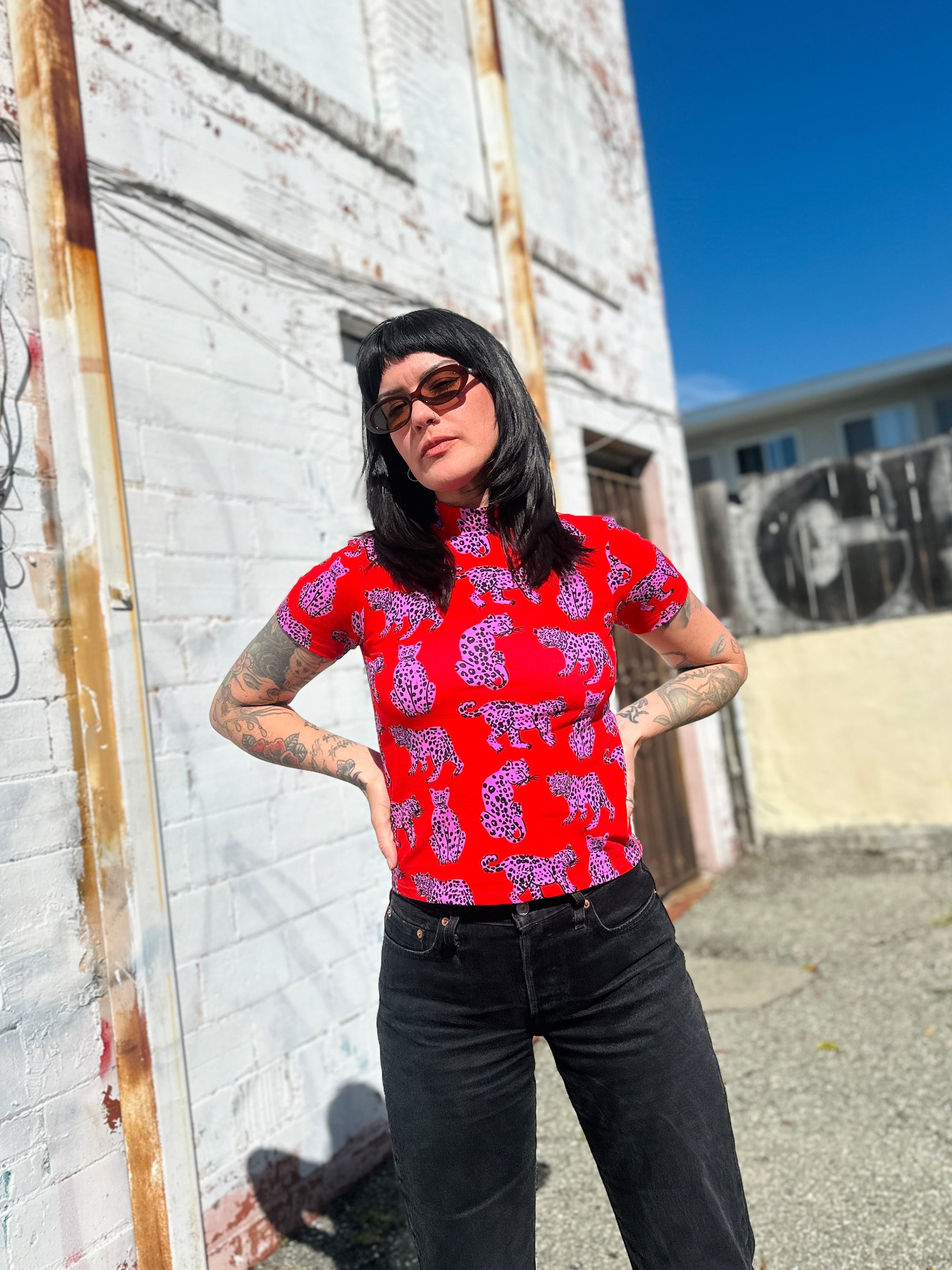 Mock Neck Sondler Cat