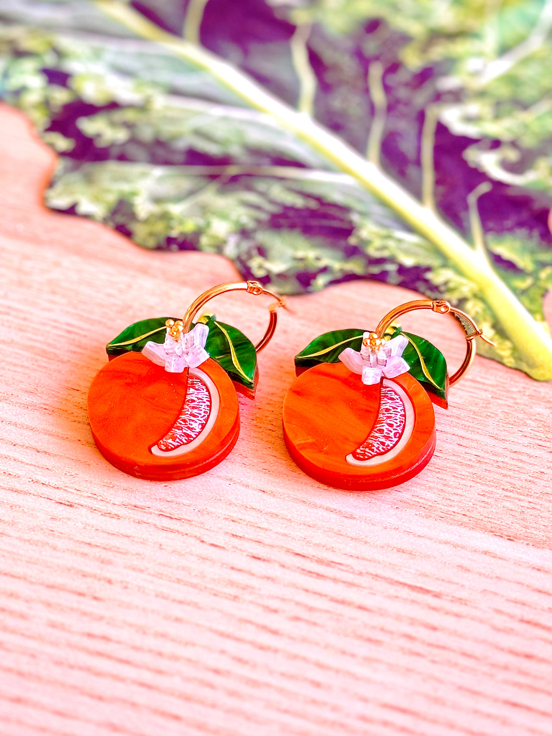 Mackbecks Orange Earrings