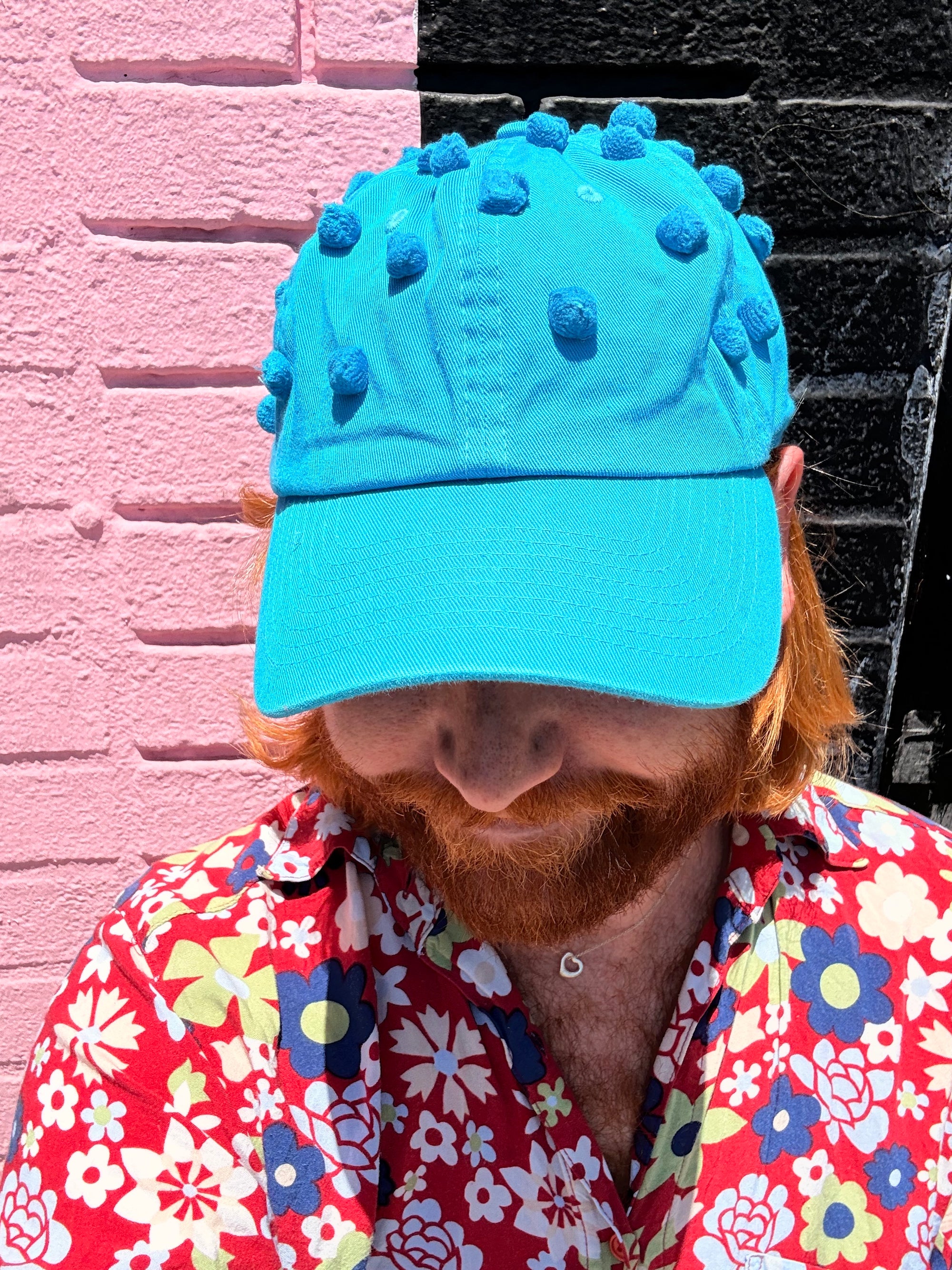 Pom Pom Hat - Blueberry