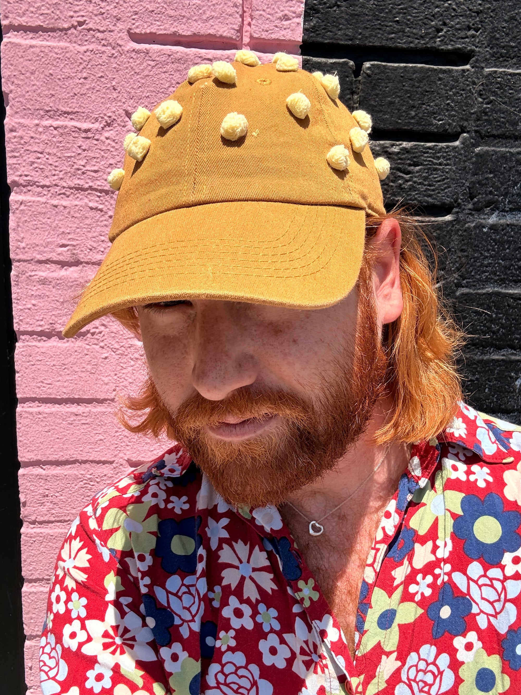 Pom Pom Hat - Camel