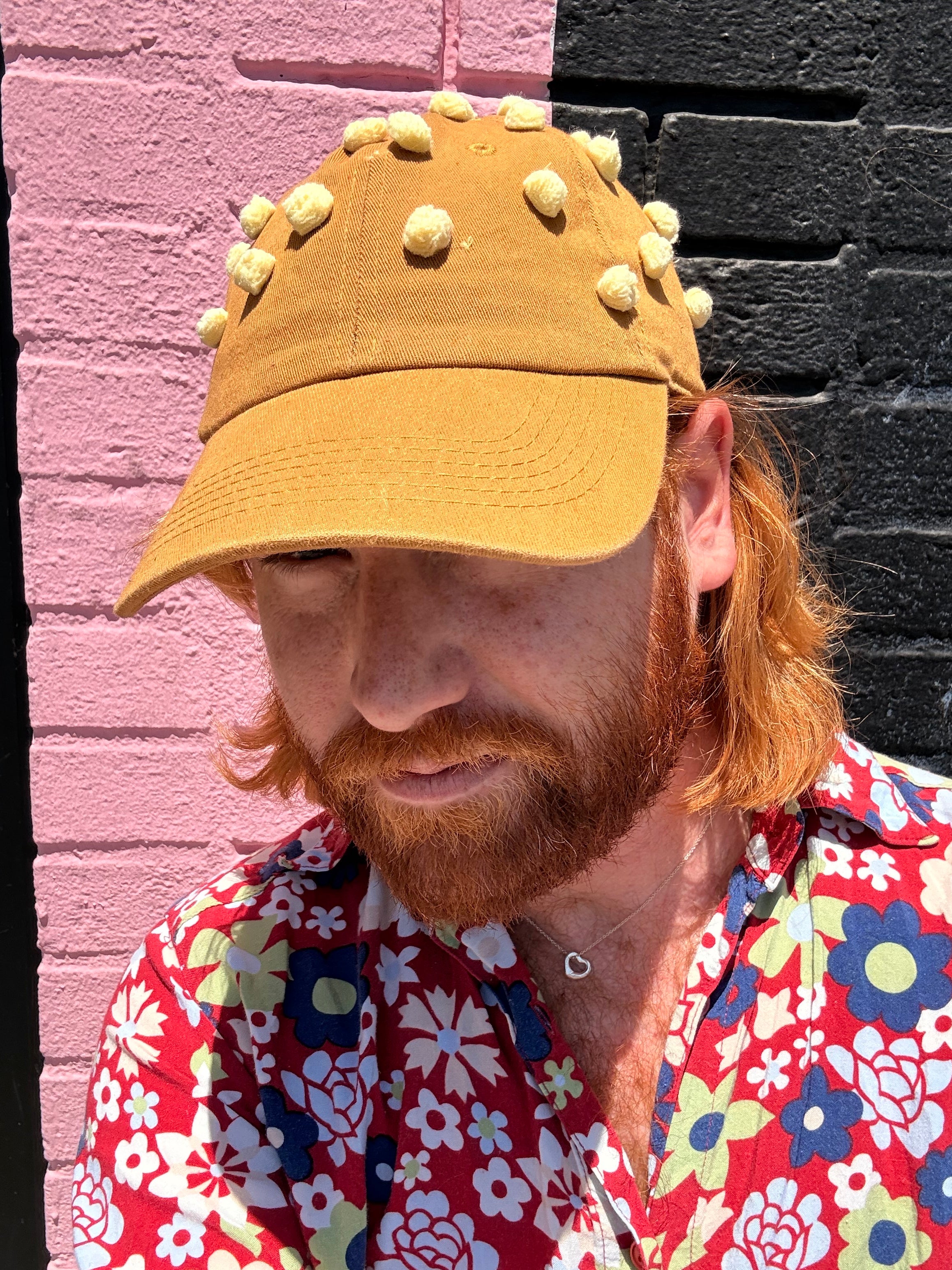 Pom Pom Hat - Camel