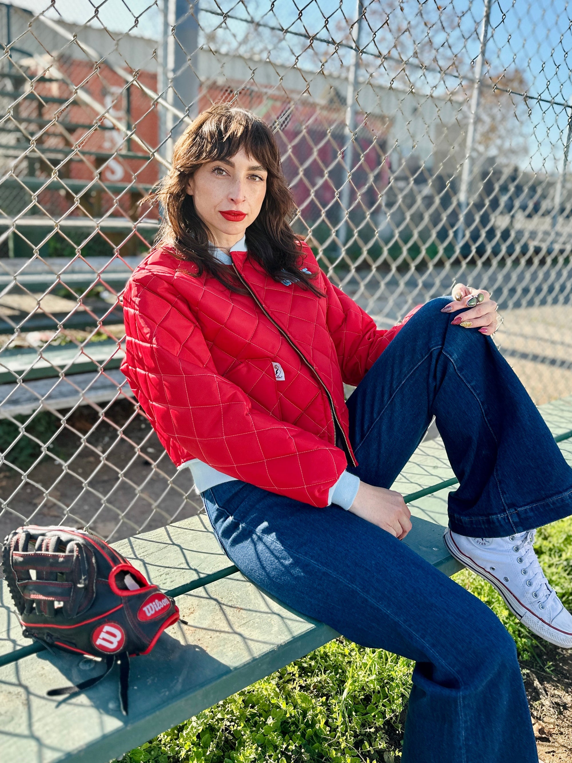 Bomber Jacket Blue/Red *Presale*