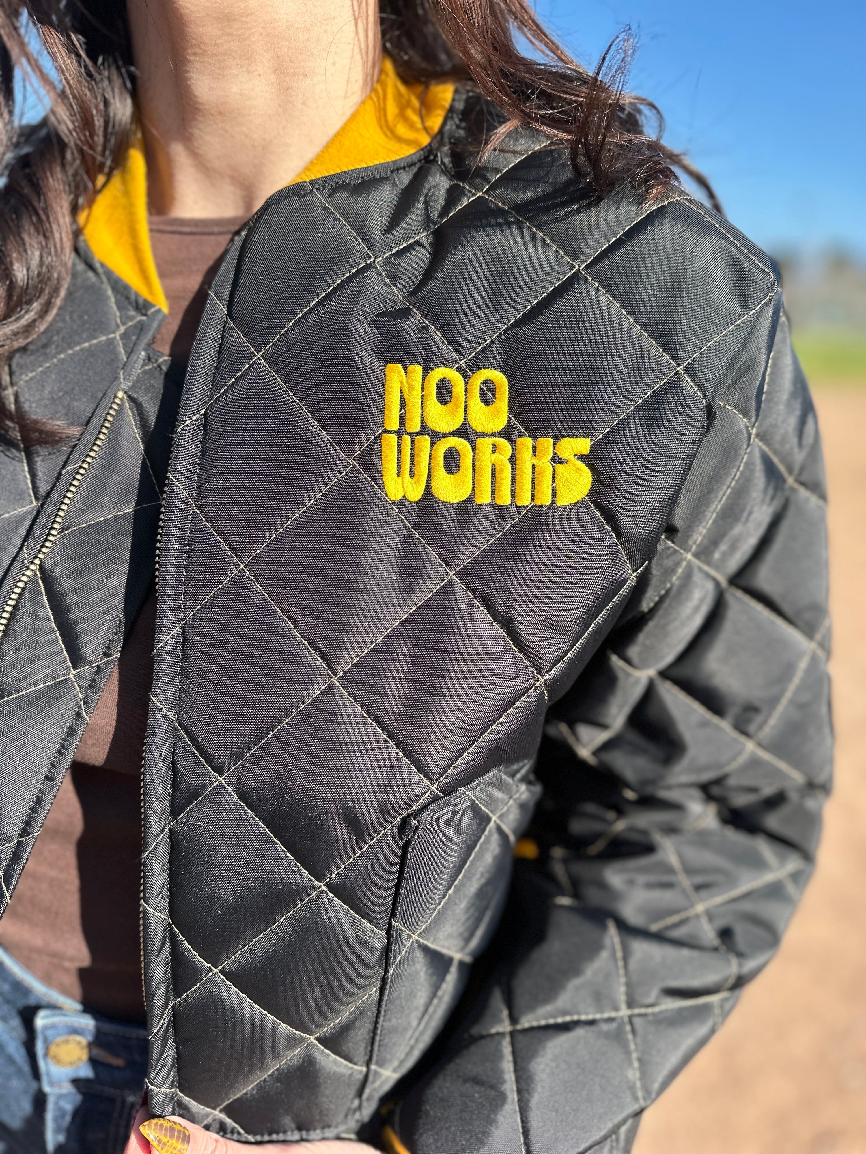 Bomber Jacket Black/Yellow *Presale*