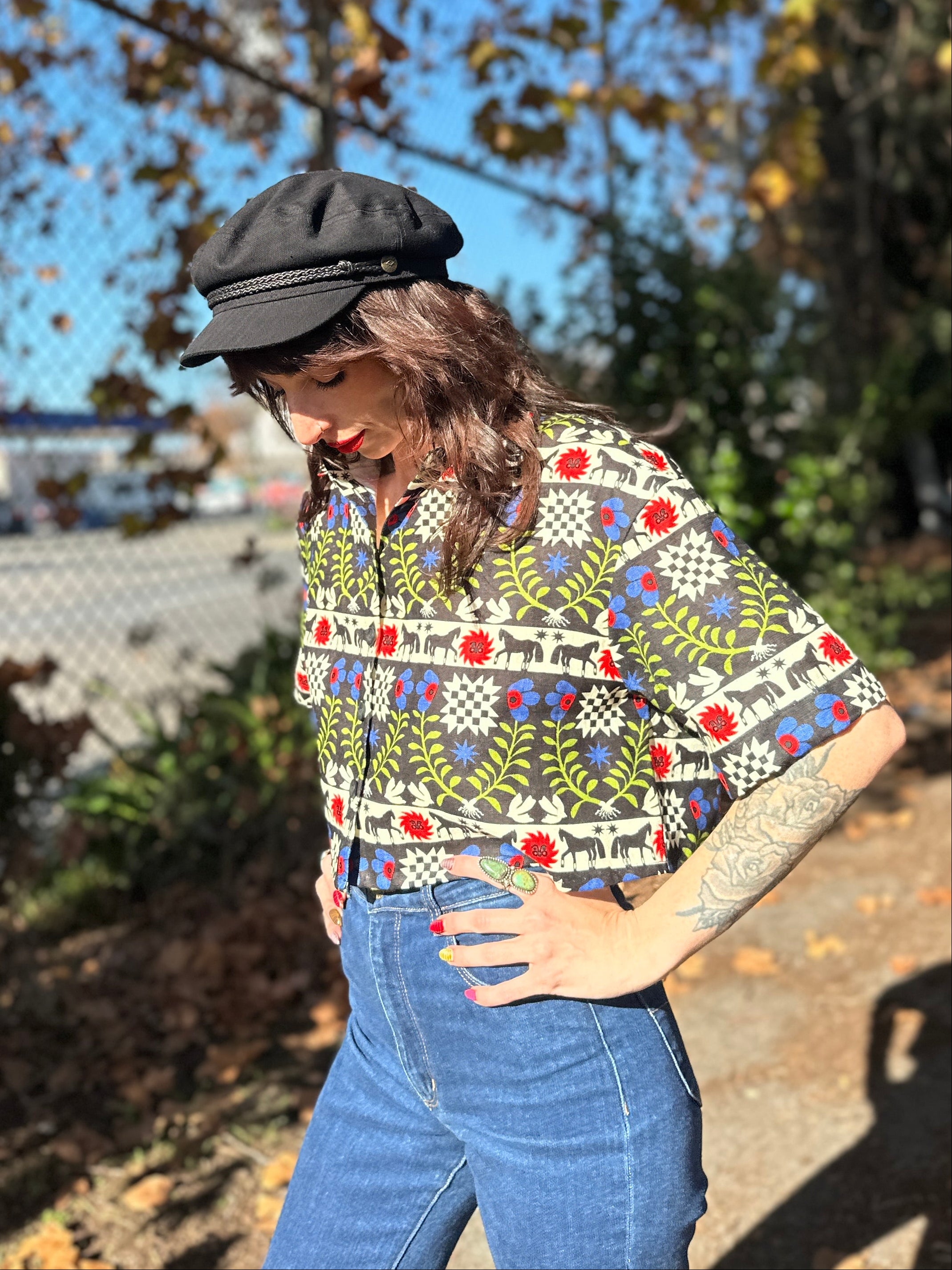 Linen Olivia Top The Guardians