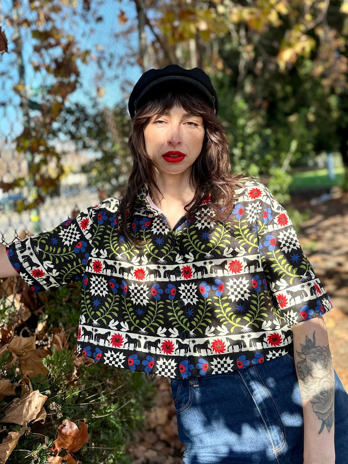 Linen Olivia Top The Guardians