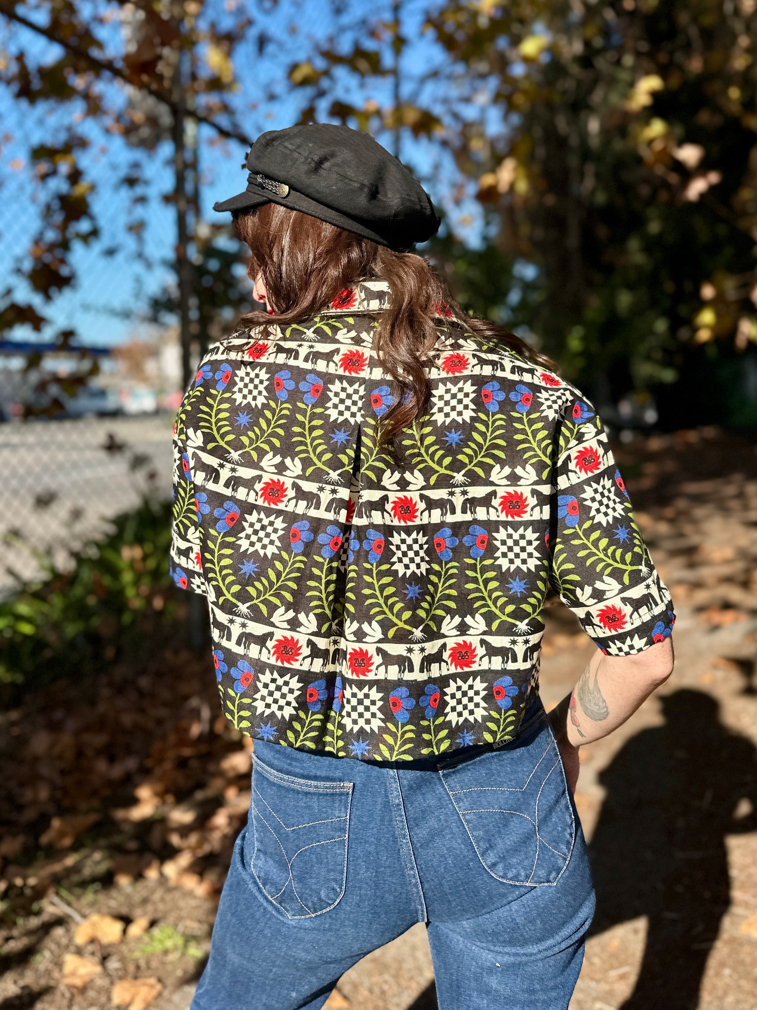 Linen Olivia Top The Guardians