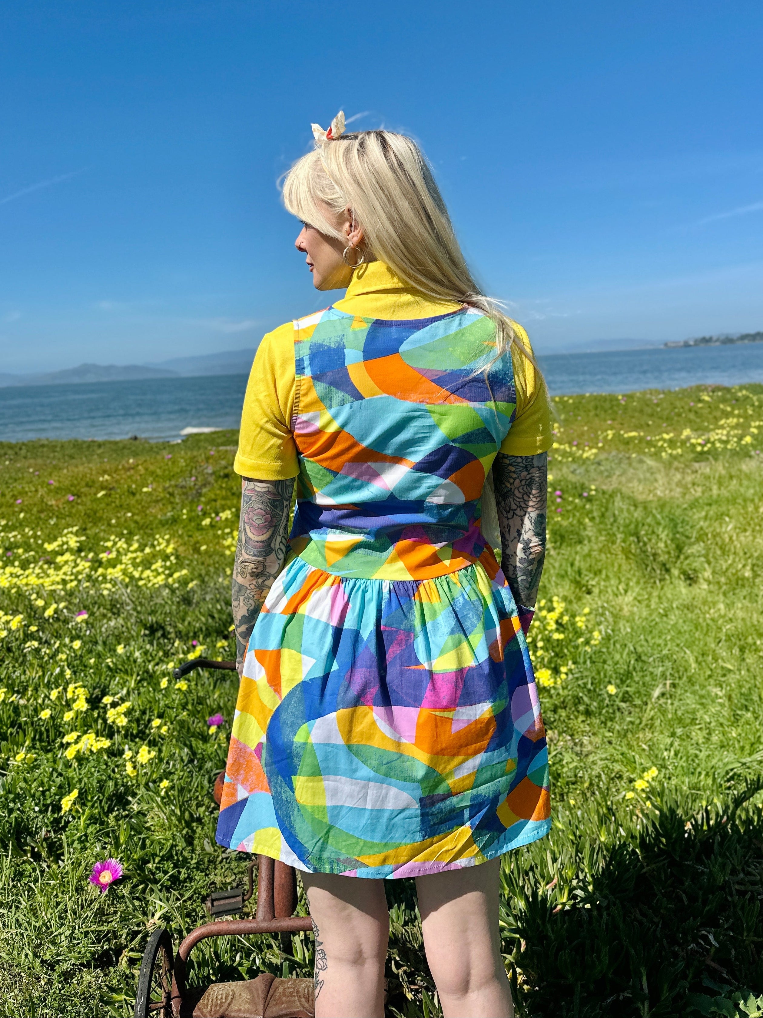 oversized pocket dress Big Pocket Sunny Side Up MD / Sunny Side Up