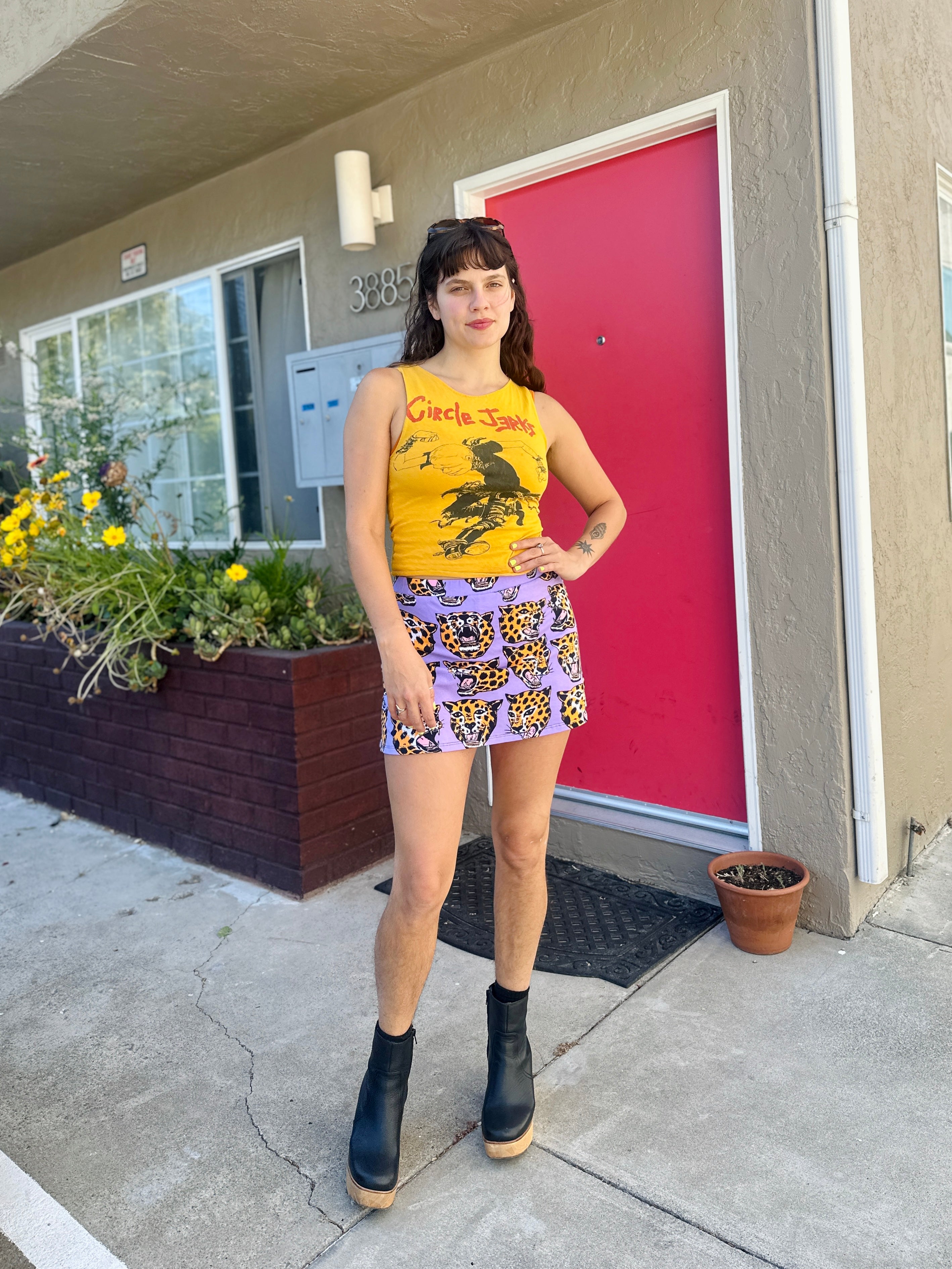 Cheeky Skort Cheetah Head