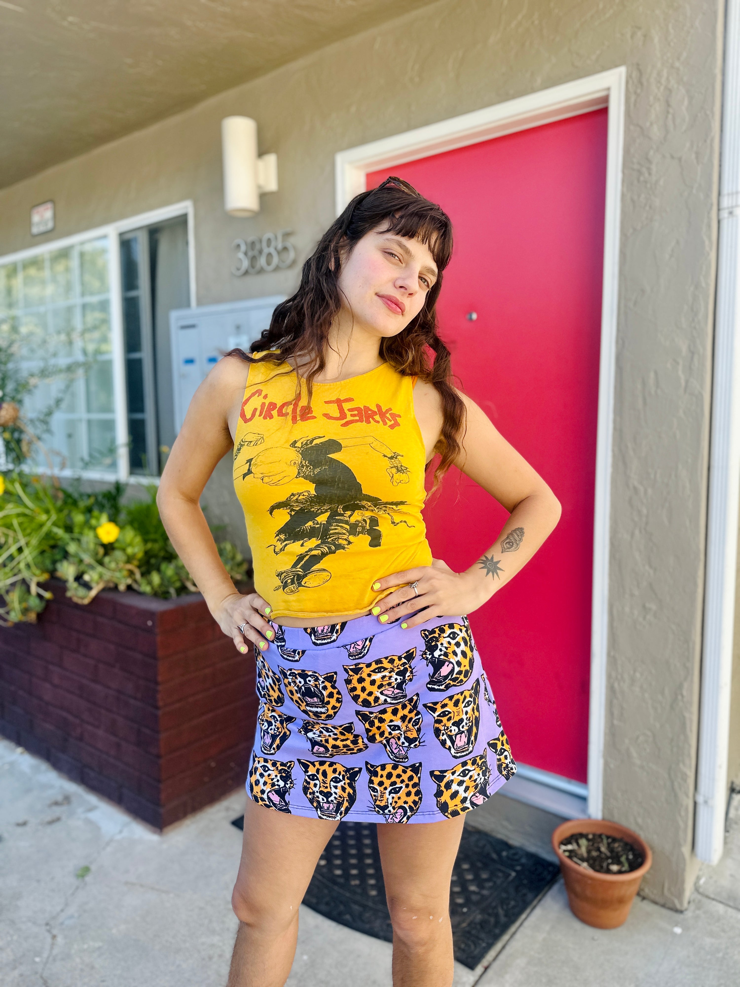 Cheeky Skort Cheetah Head