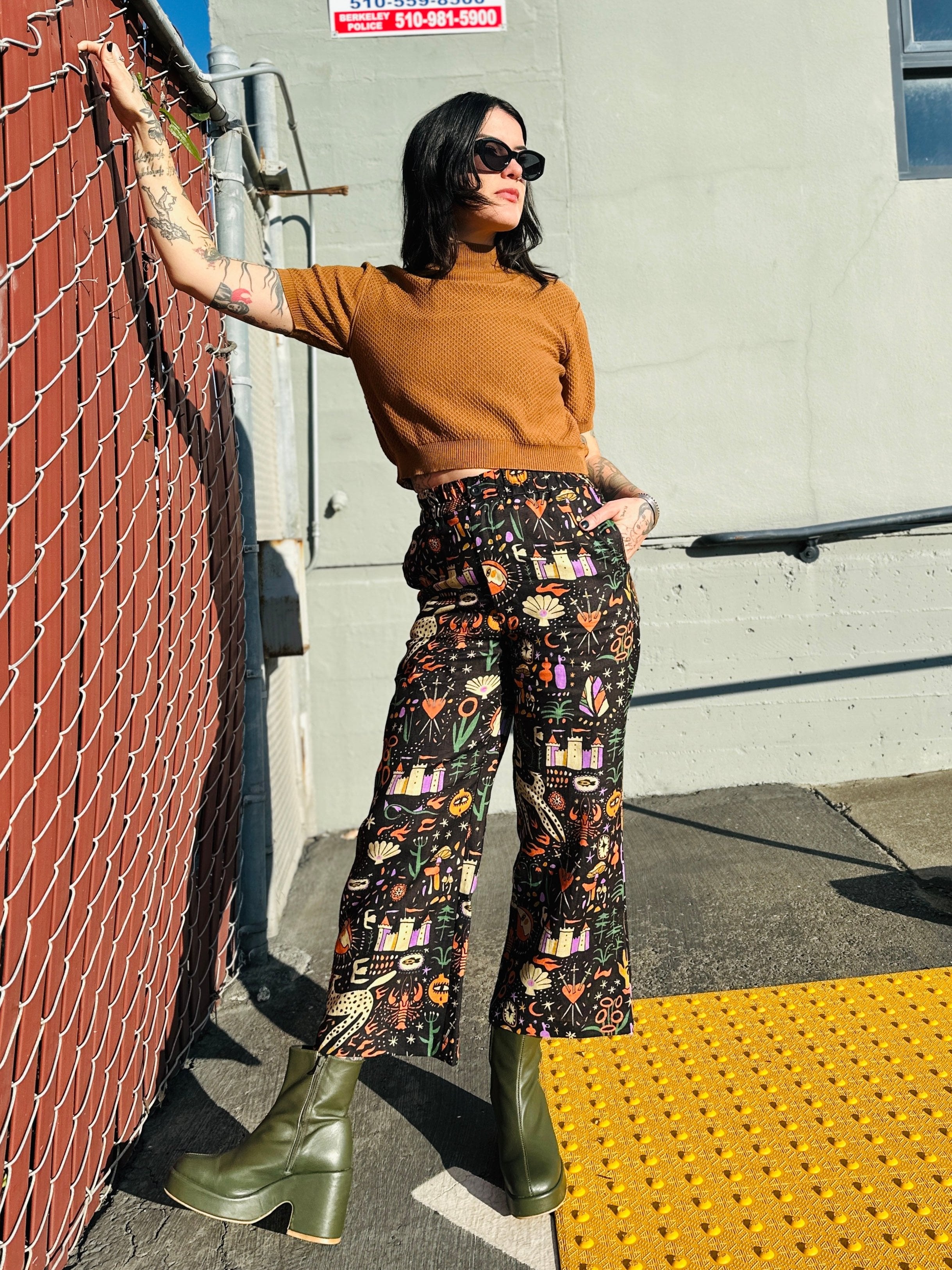 Linen Catalina Pant Tarot Garden