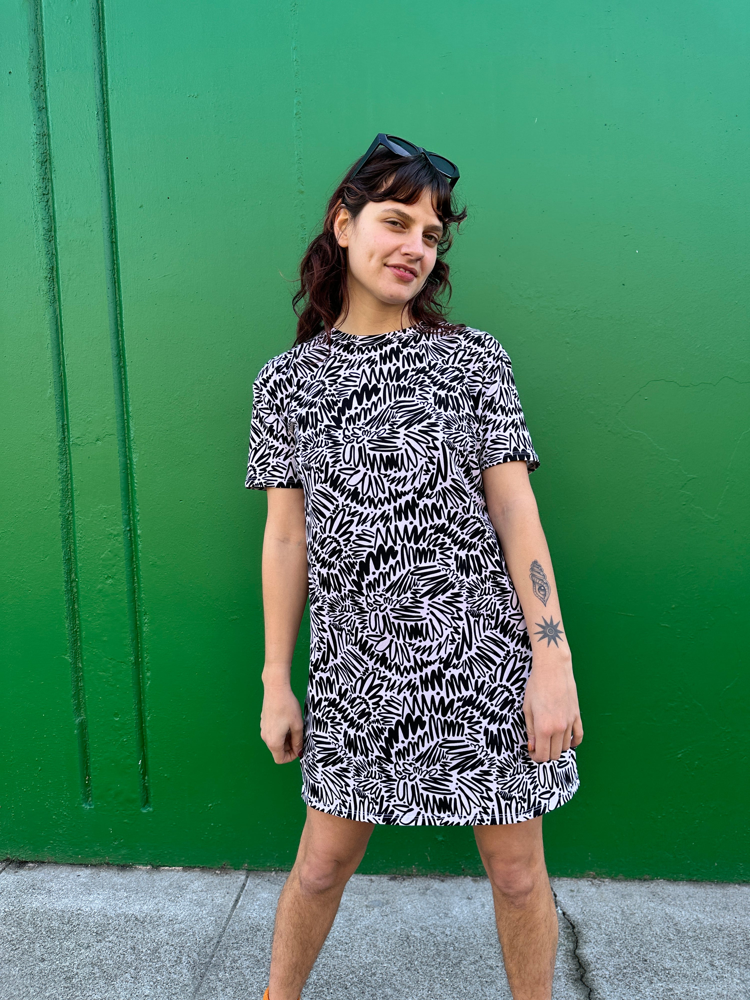 Tee Dress Zig Zag