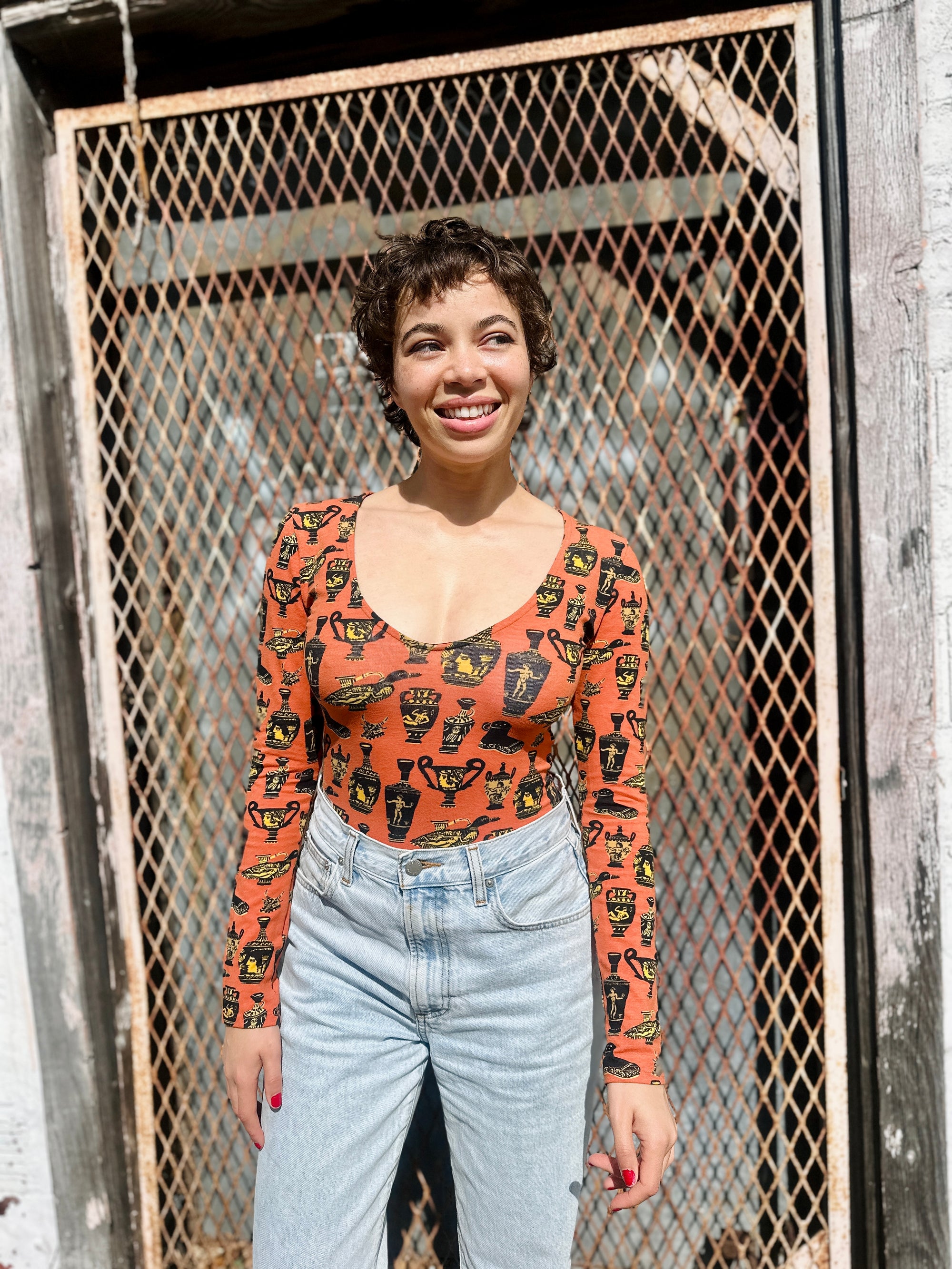 Long Sleeve Bodysuit Pots