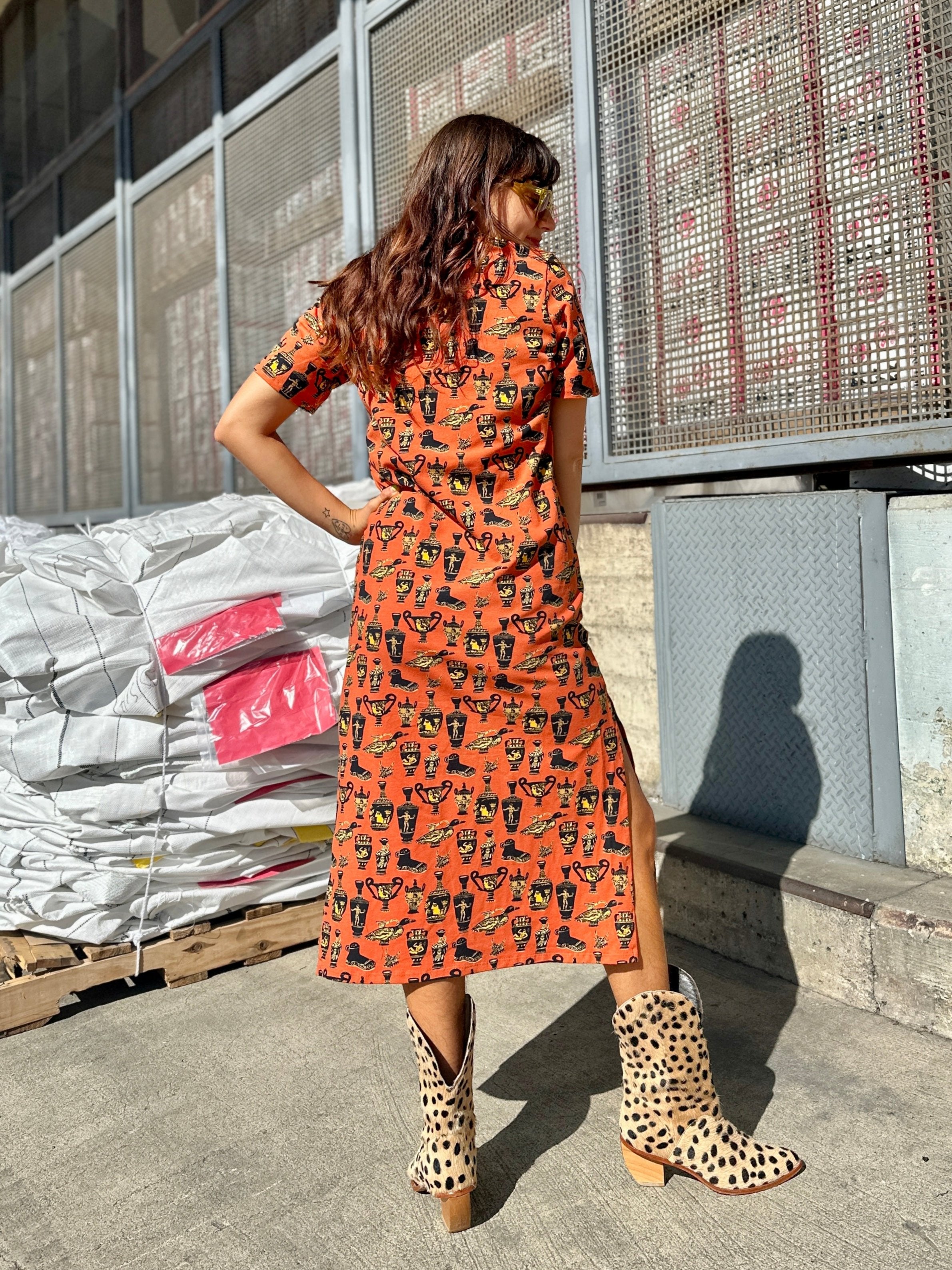 orange jersey maxi dress Eleonora Maxi Dress Orange in Jersey