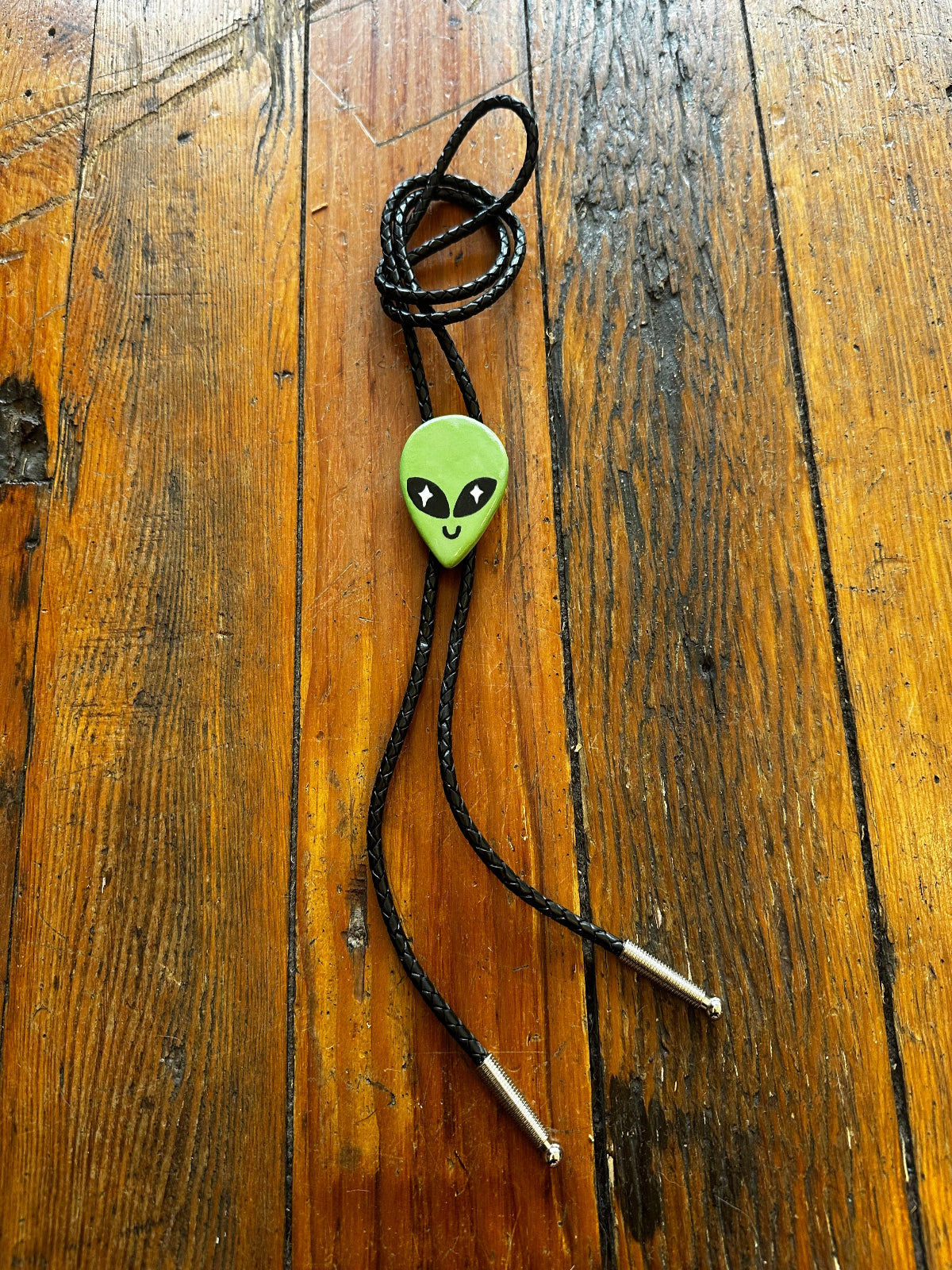 Alien Head Ceramic Bolo Tie