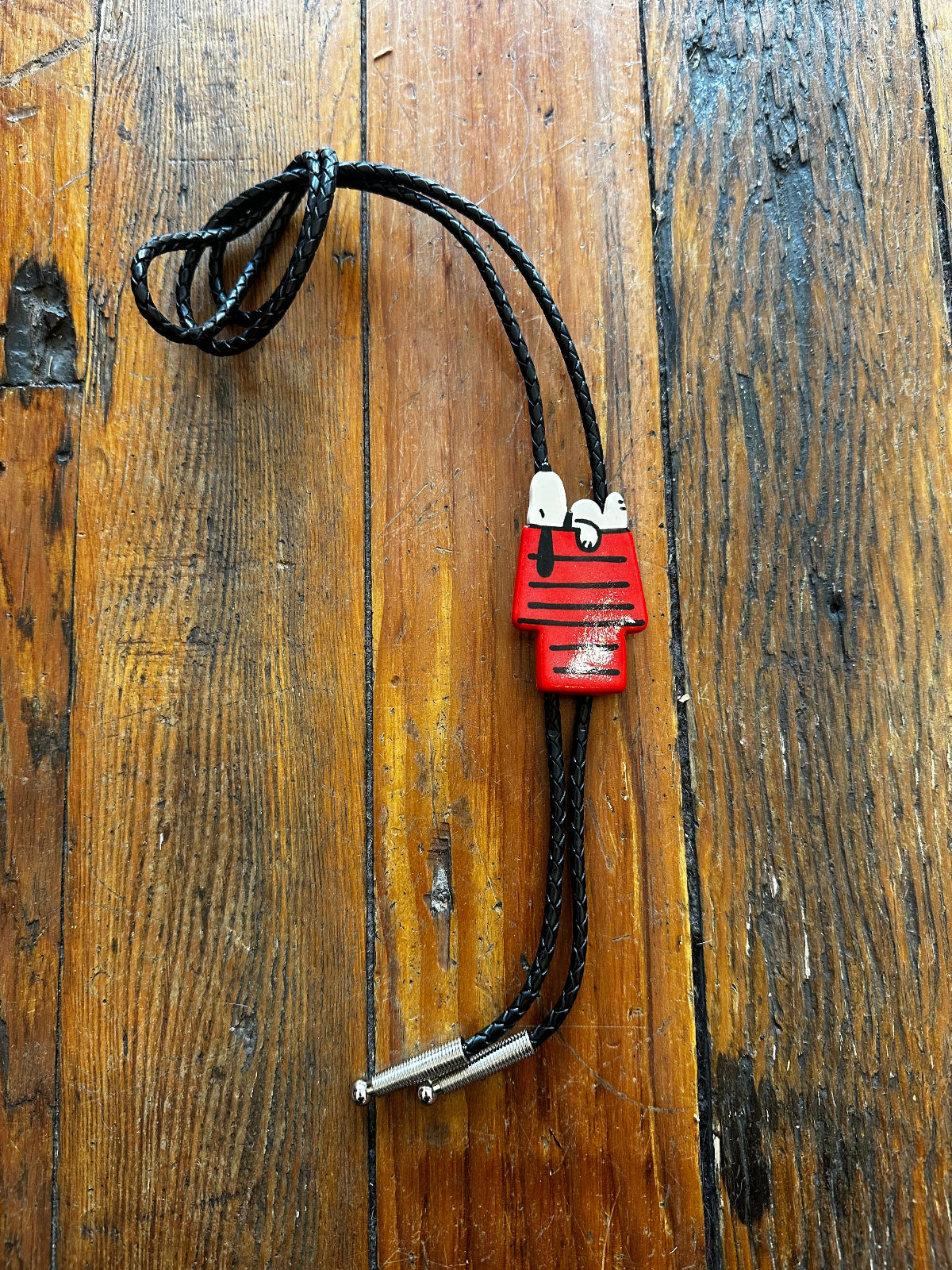 Doghouse Snoopy Ceramic Bolo Tie