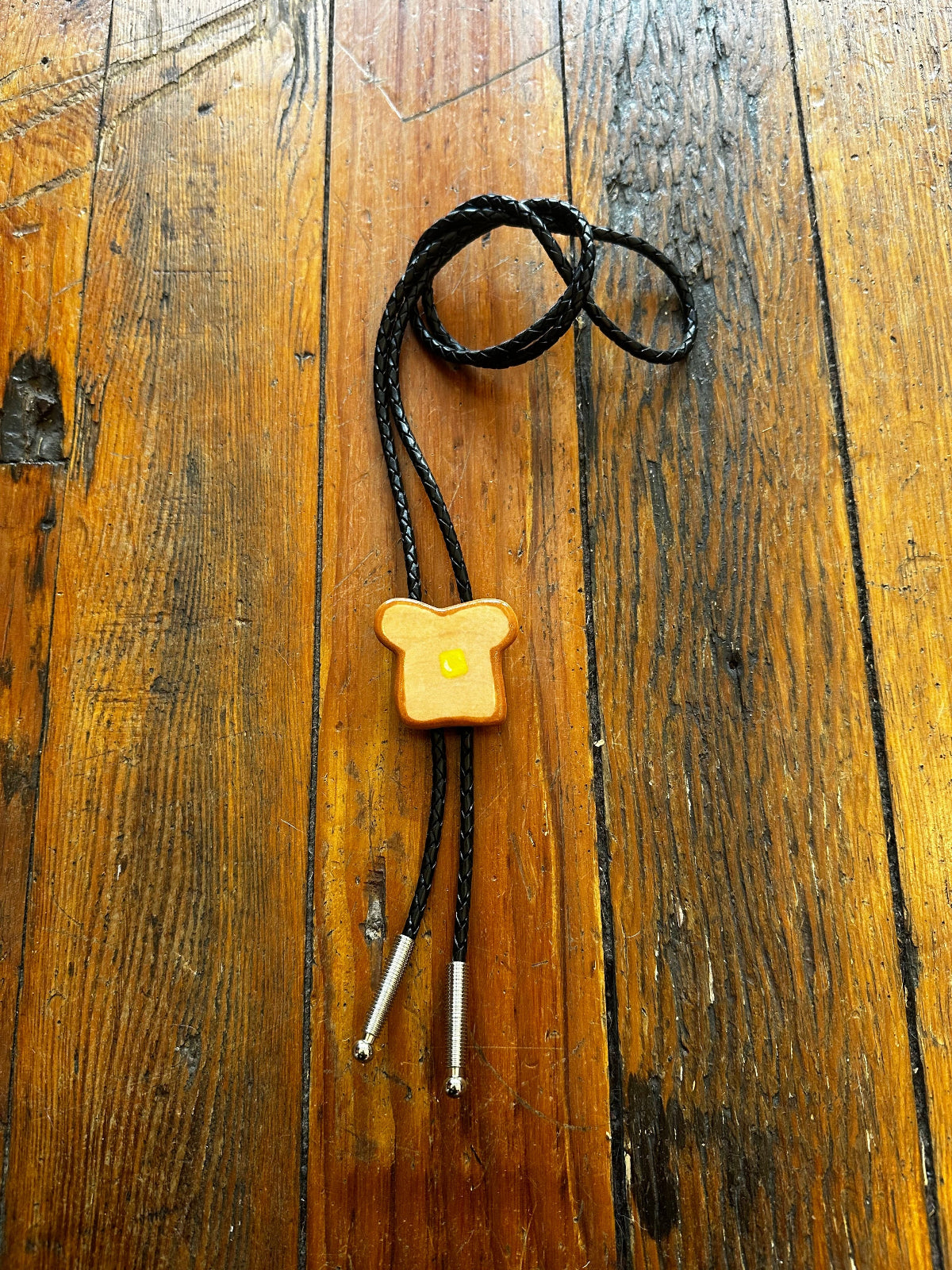 Buttered Toast Ceramic Bolo Tie