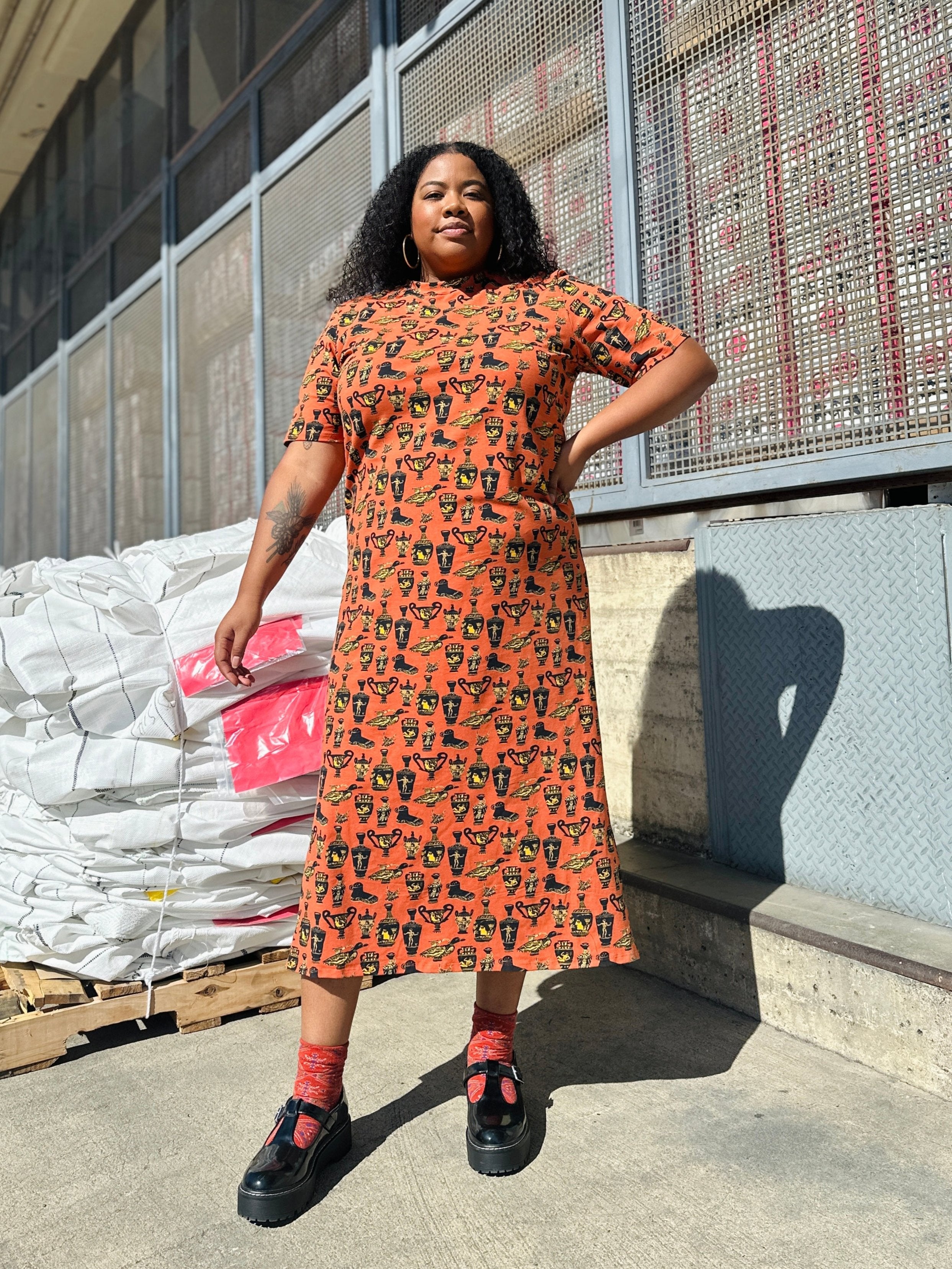 Jersey Maxi Dress Pots - MD / Pots Jersey Maxi Dress Pots - MD / Pots