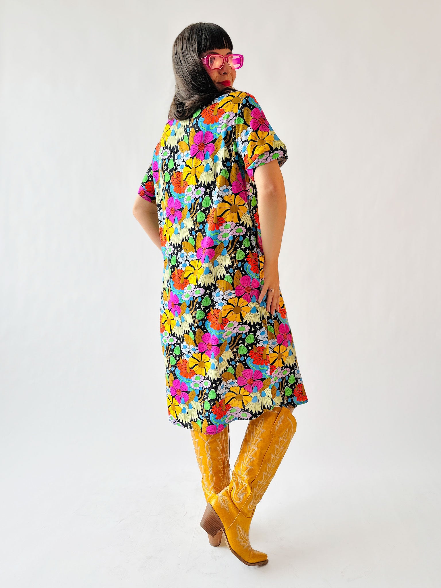 River Dress Cosmic Floral