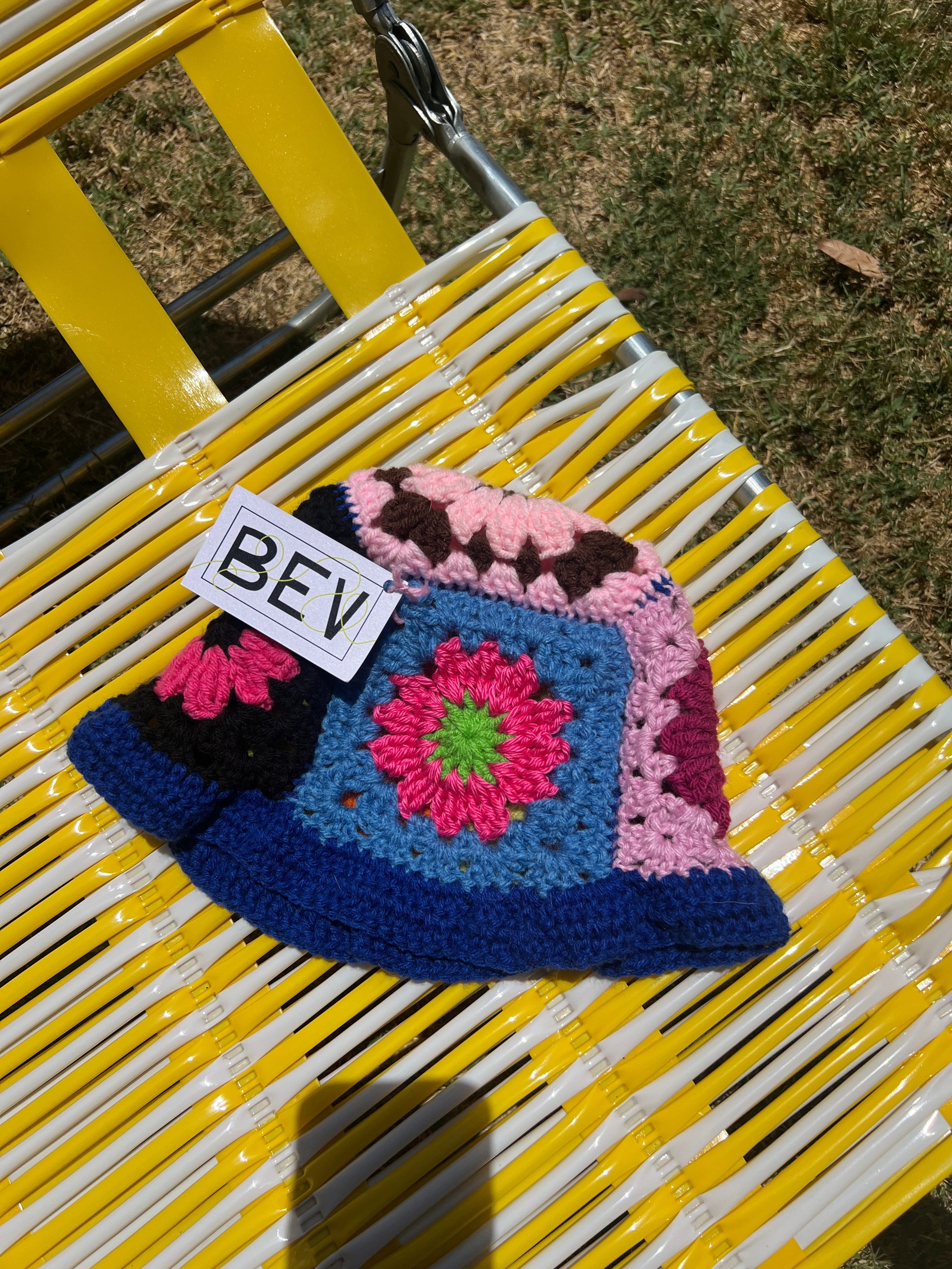 Bev Made Granny Square Bucket hat/ Clueless
