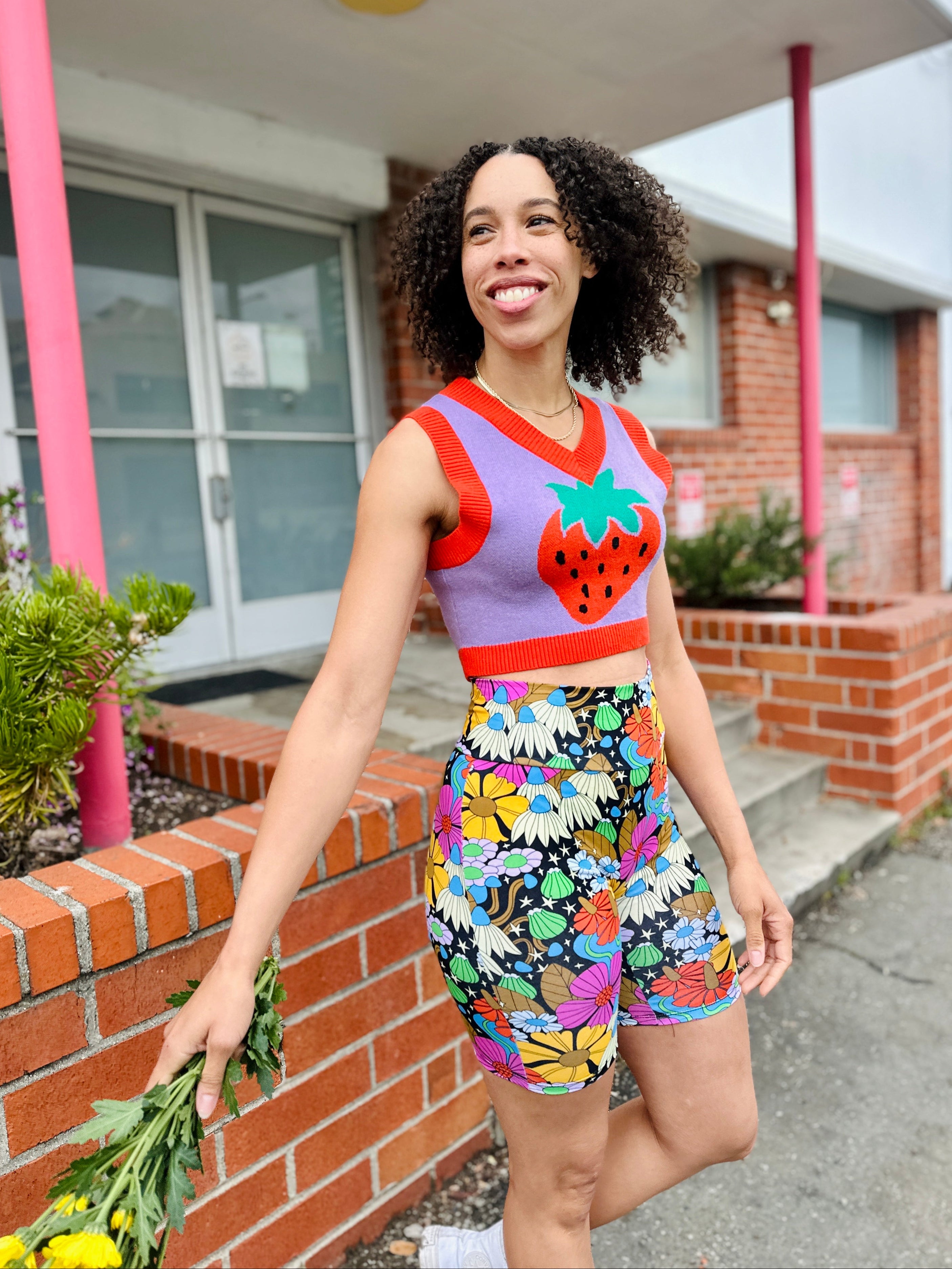 Bike Shorts Cosmic Floral