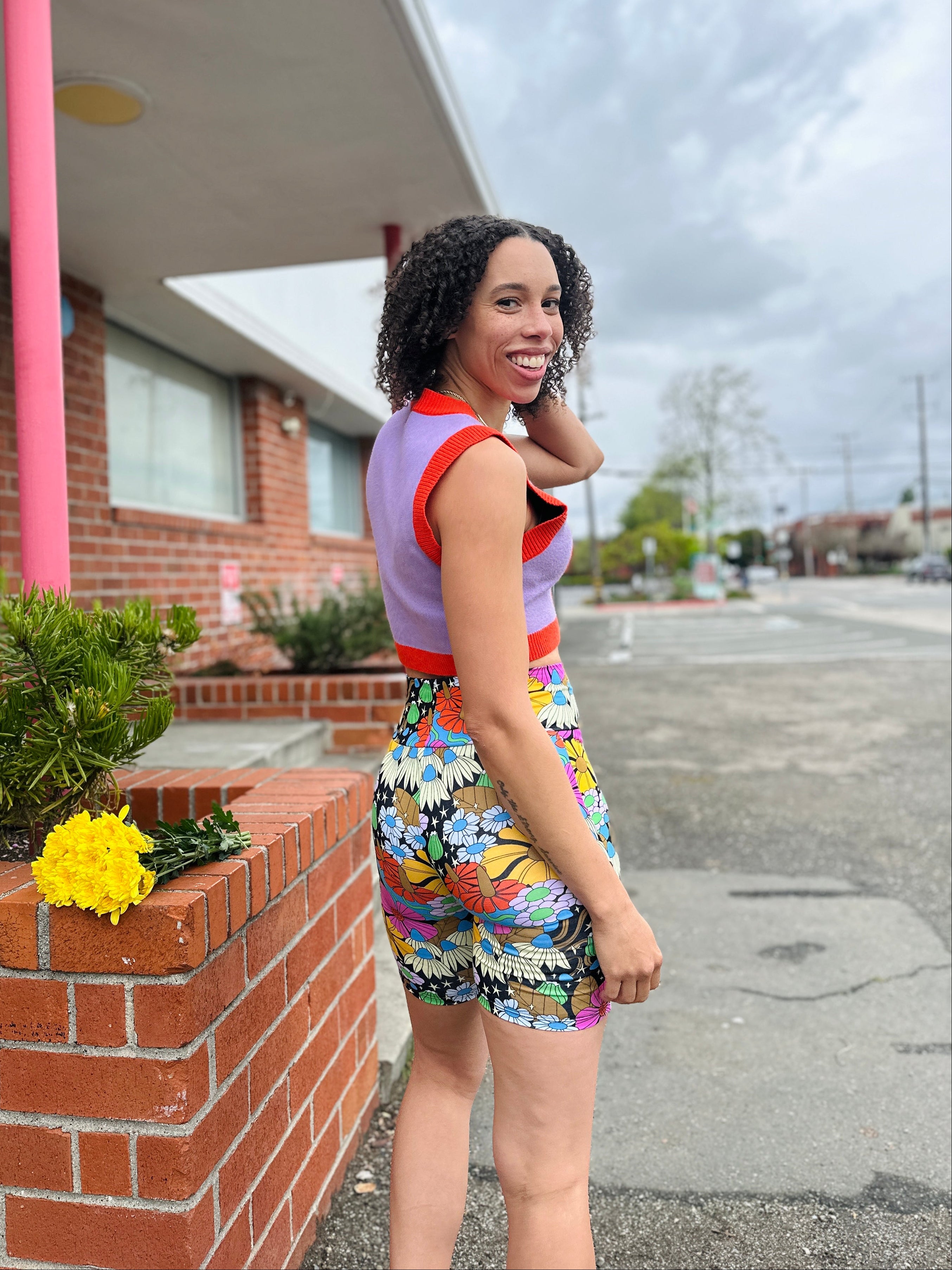 Bike Shorts Cosmic Floral