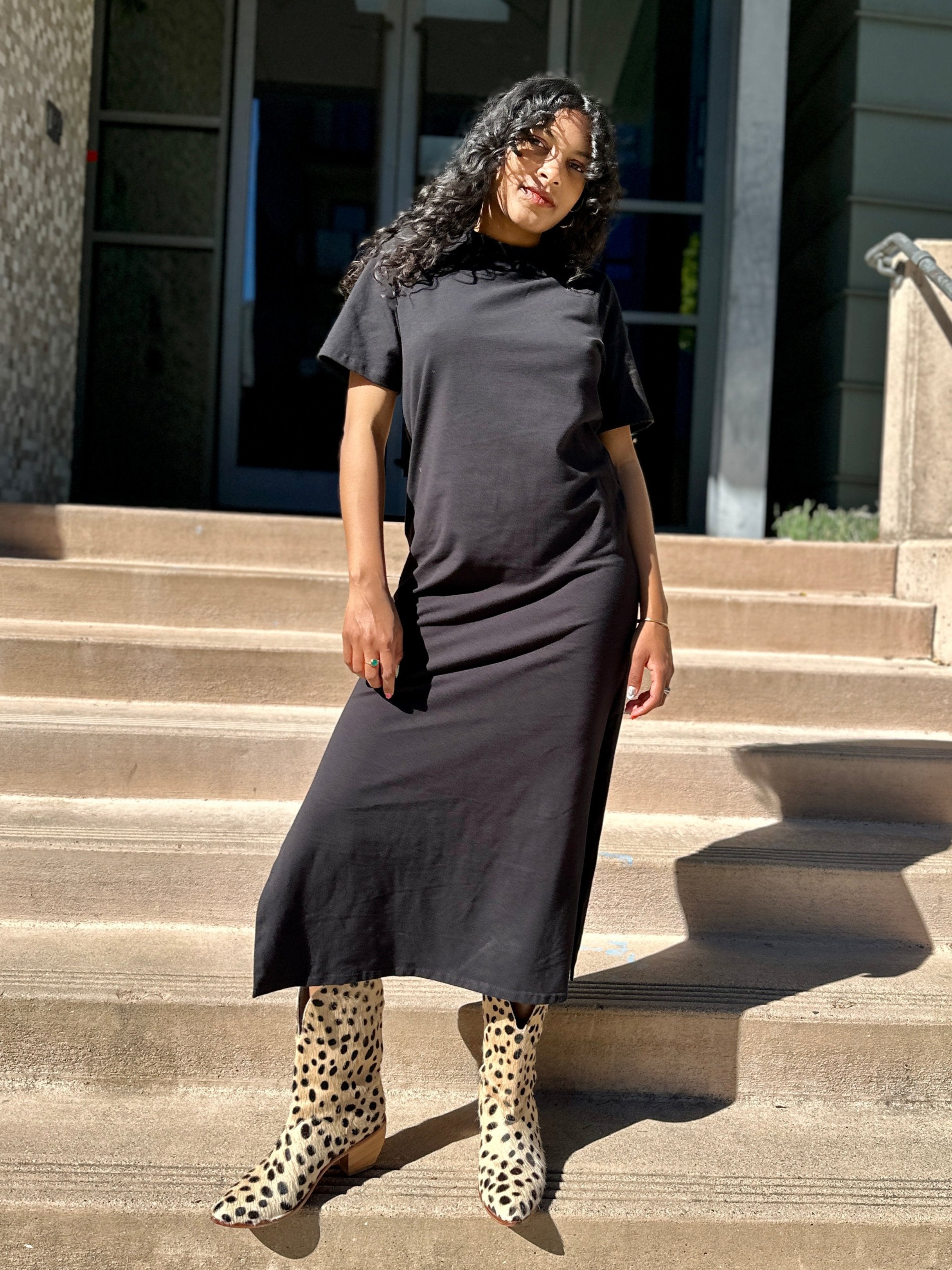 Jersey Maxi Dress Black XL / Solids Jersey Maxi Dress Black XL / Solids