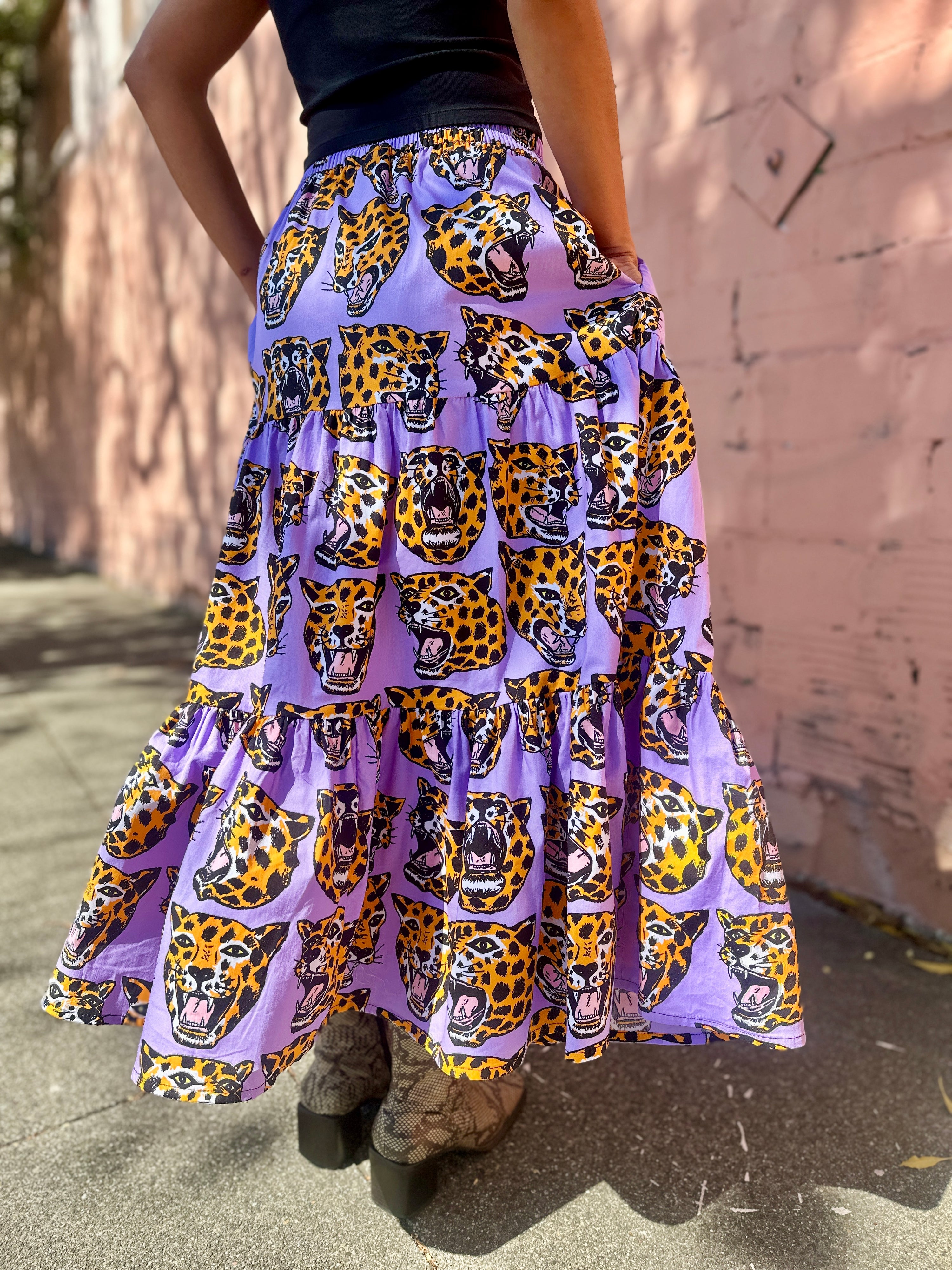 Prairie Skirt Cheetah Head