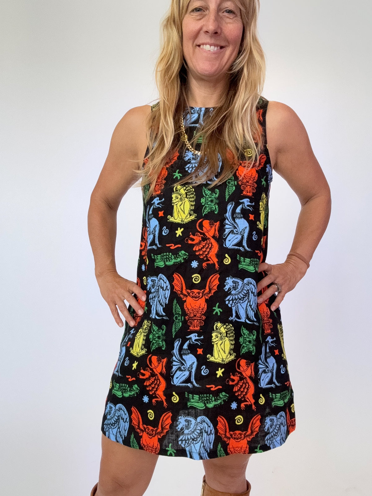 Linen Romy Dress Gargoyles