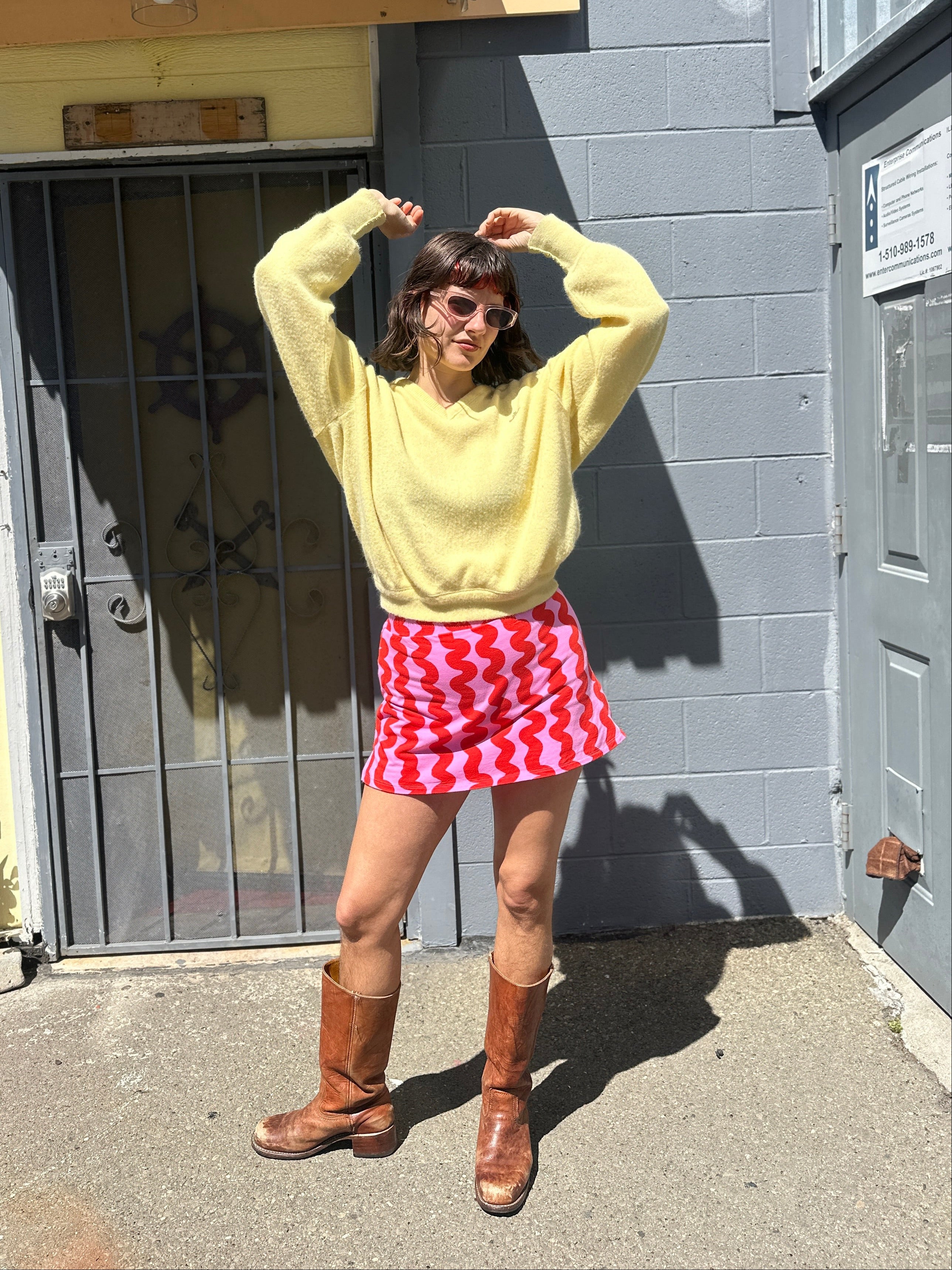 Cheeky Skort Pink Squiggle