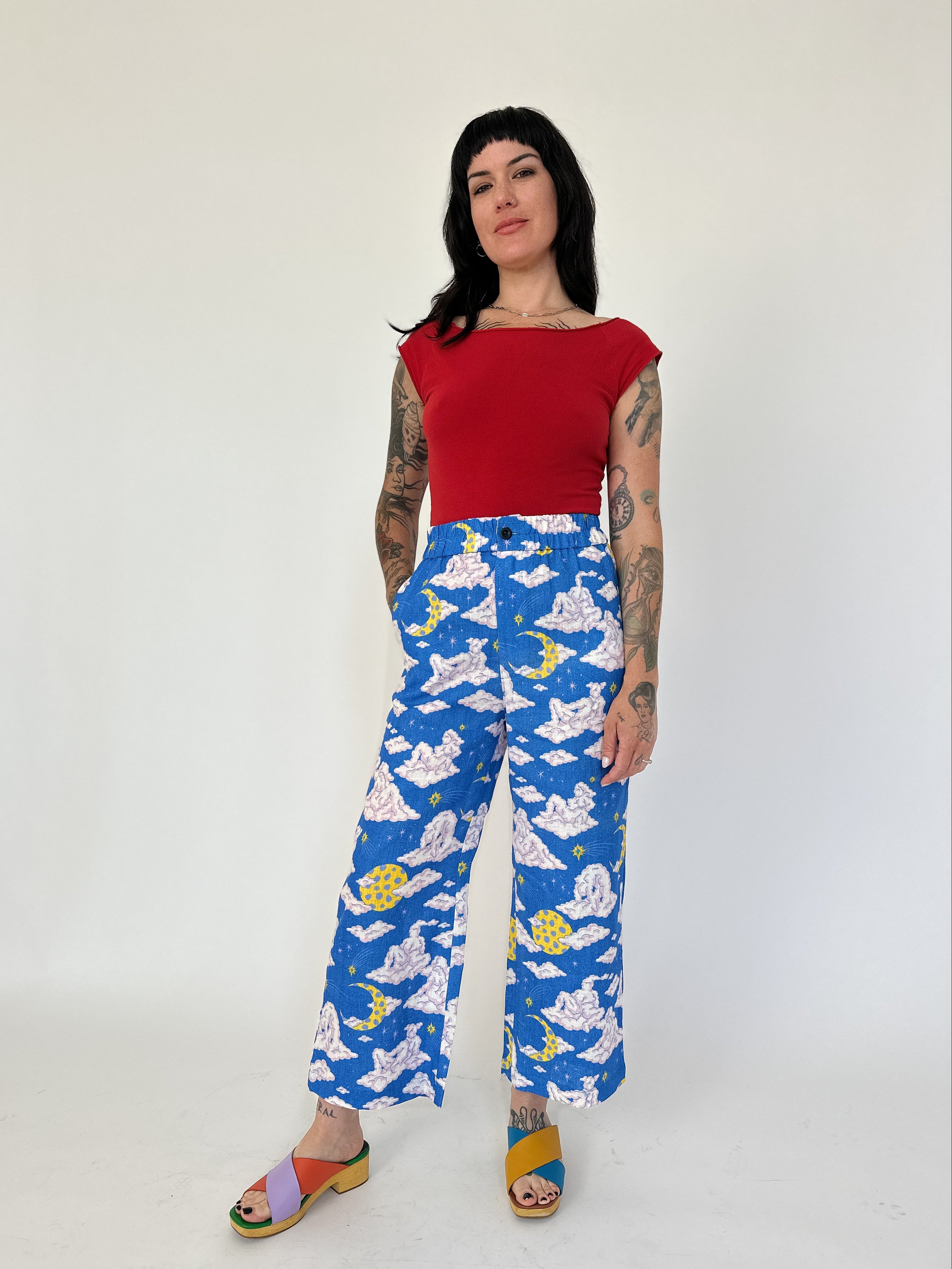 Linen Catalina Pant Cloud People