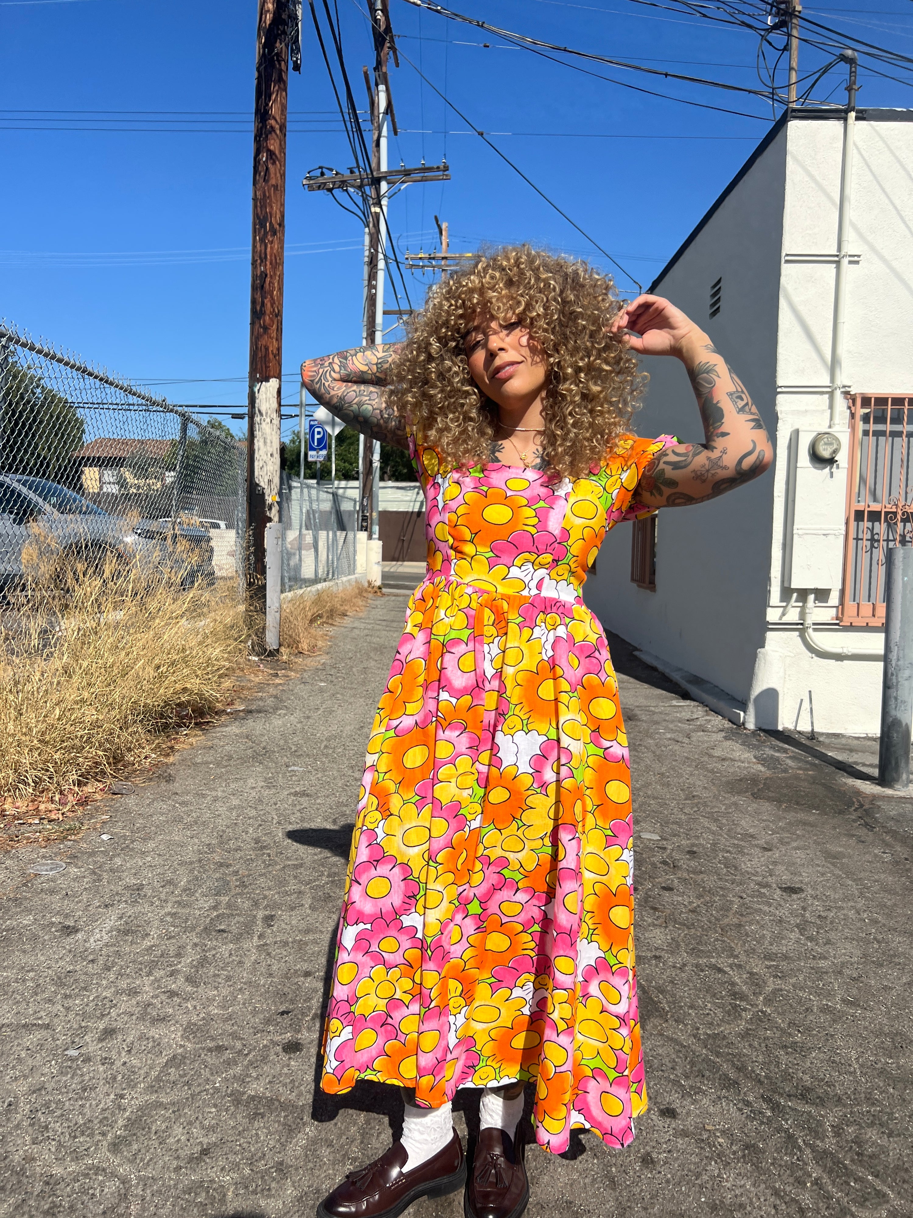 Linen Princess Dress Sunny Side Up
