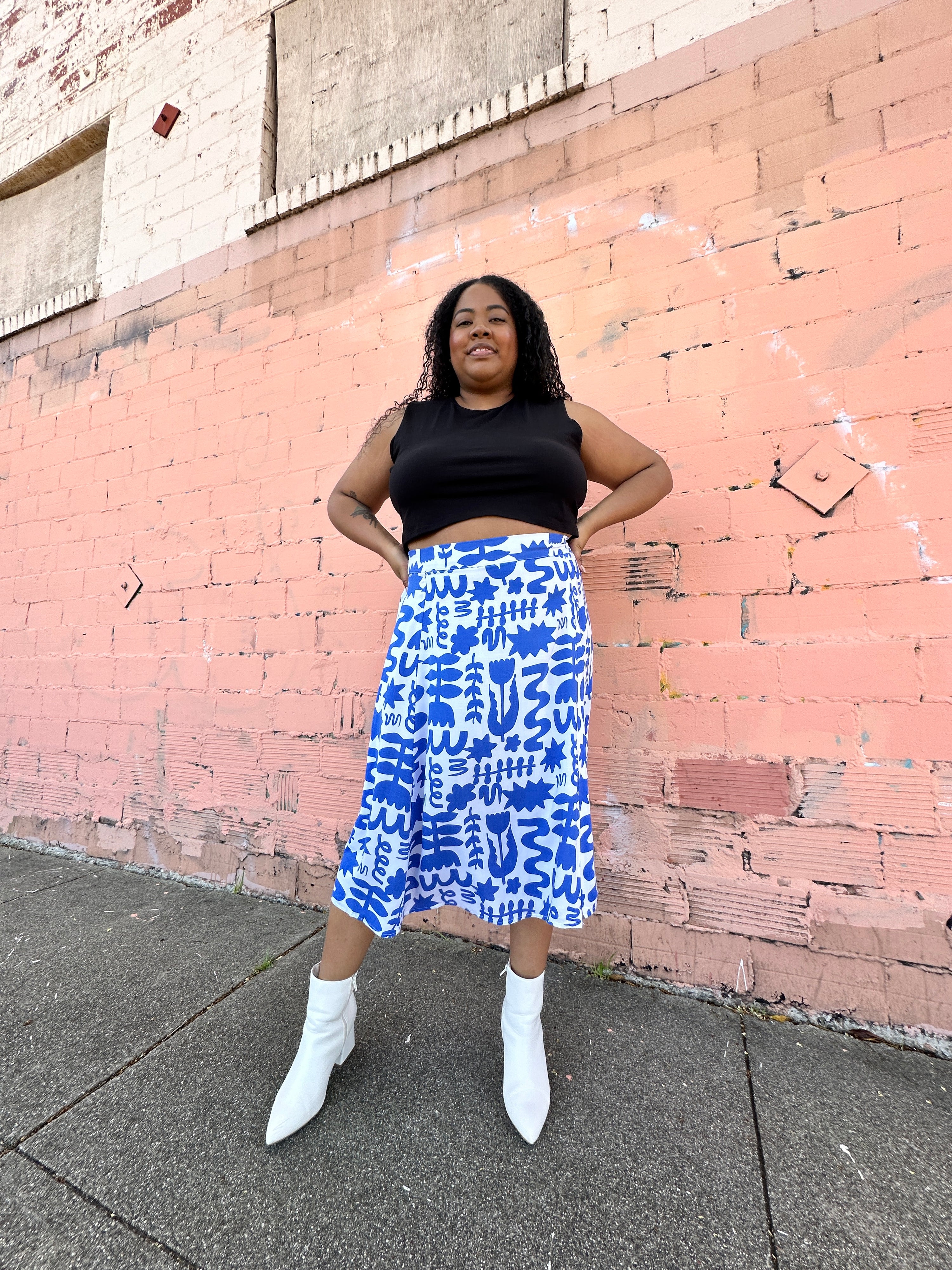 Slip Skirt Dutch Garden