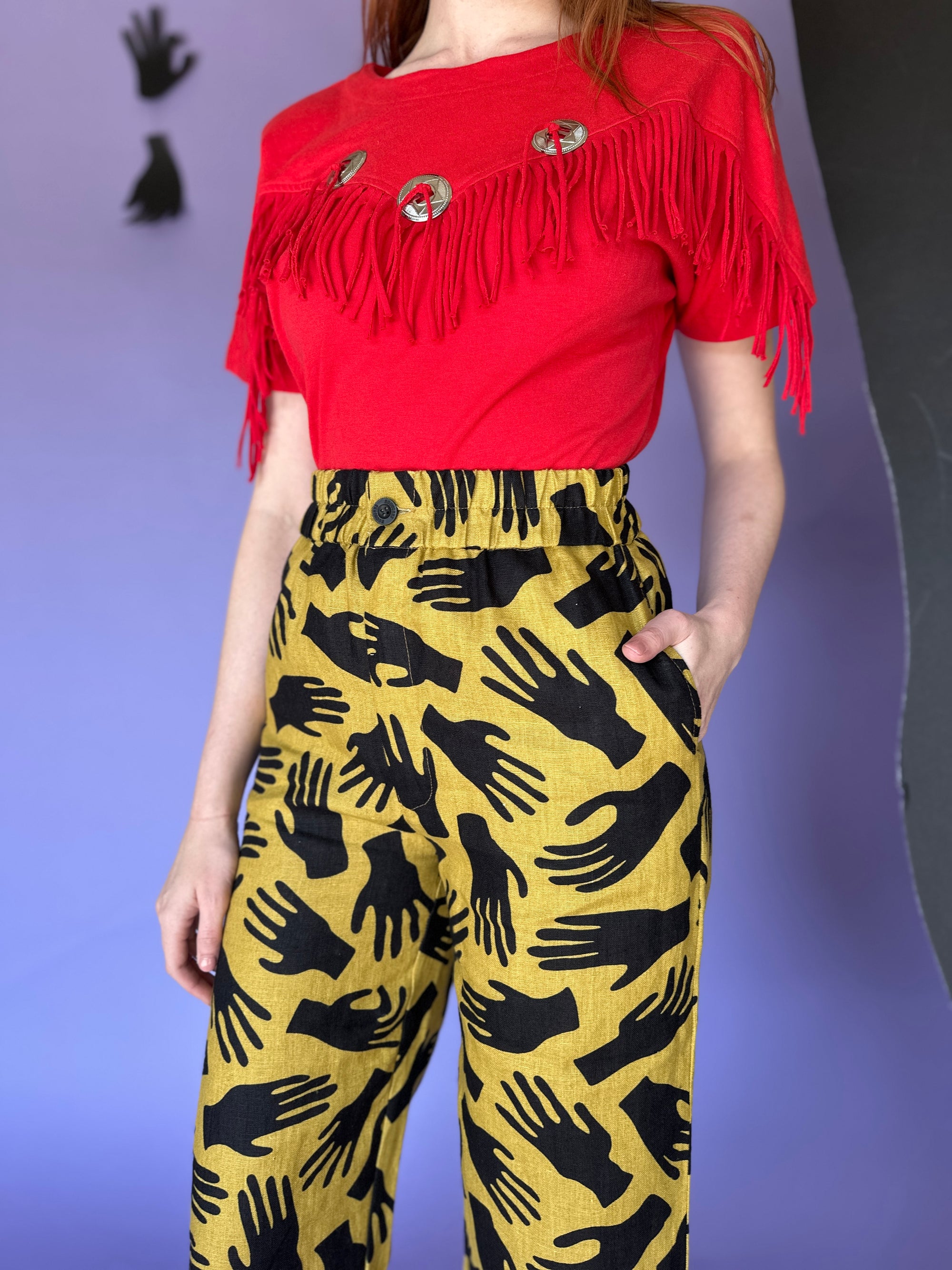 Linen Catalina Pant Hands