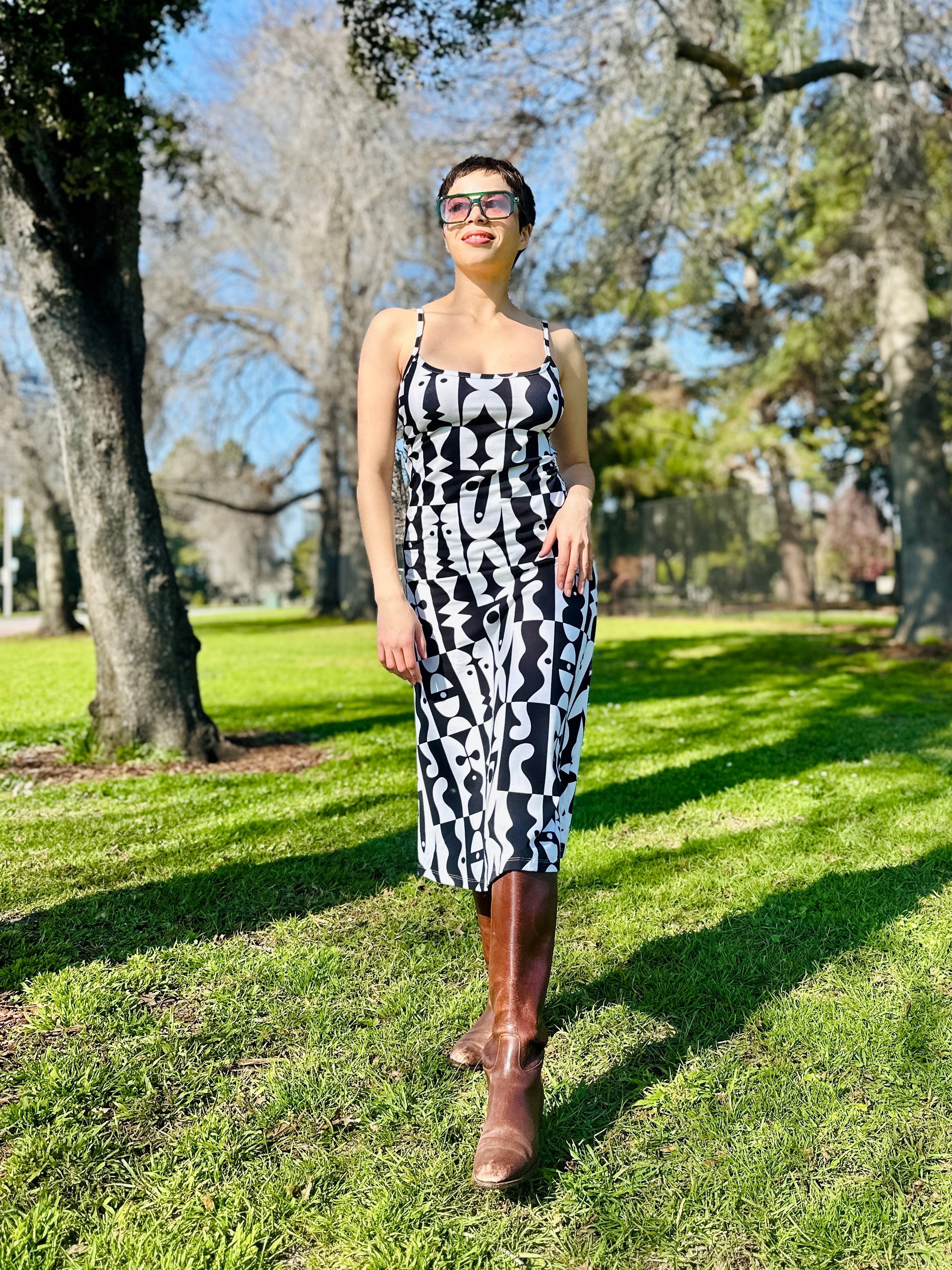 Spaghetti Slip Dress Illusions