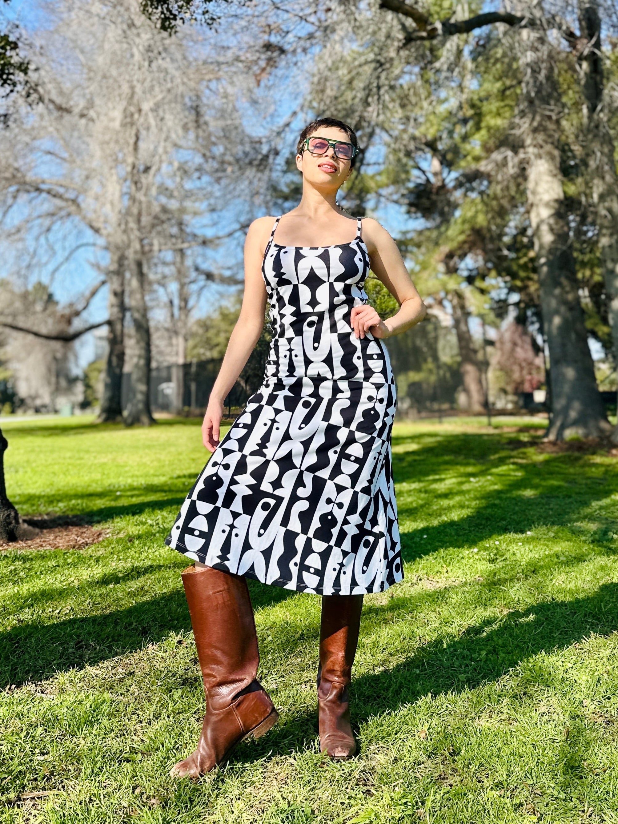 Spaghetti Slip Dress Illusions