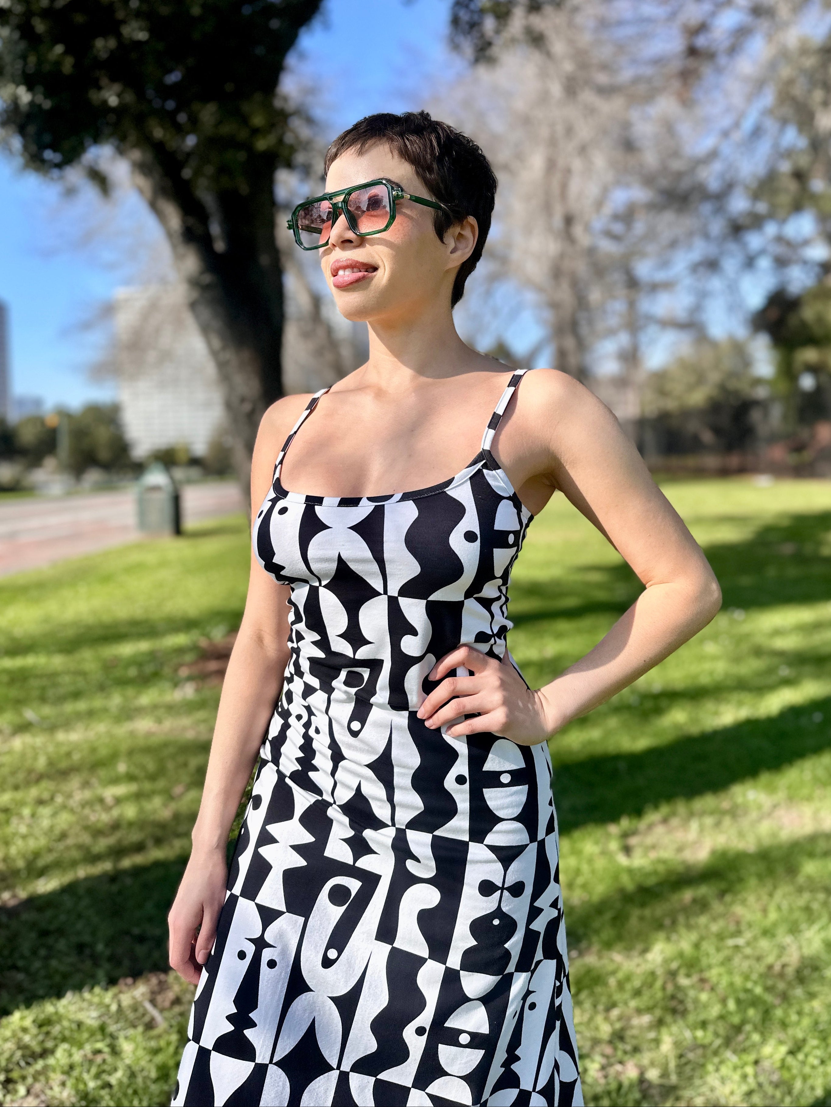 Spaghetti Slip Dress Illusions